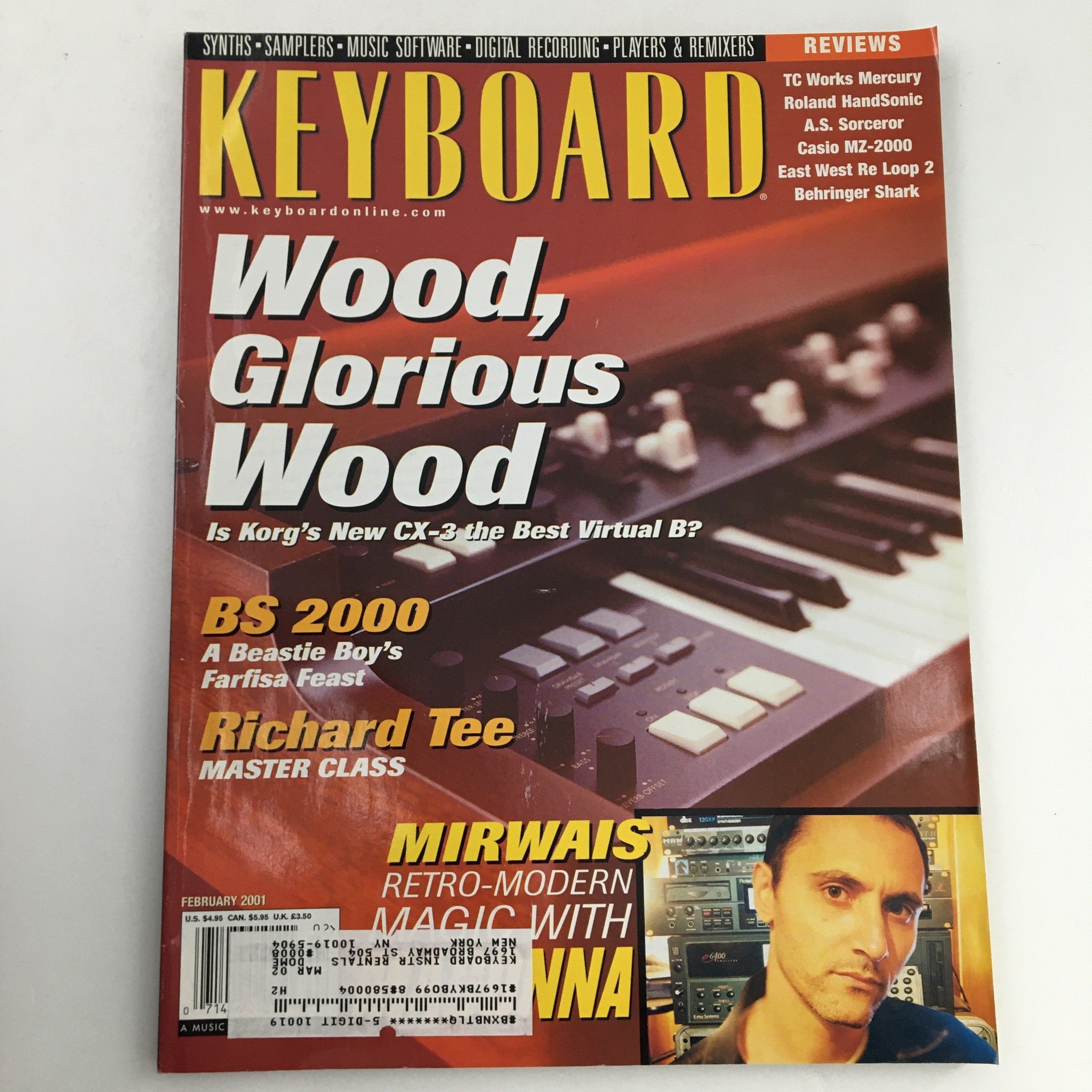 Keyboard Magazine February 2001 Mirwais Retro-Modern Magic with Madonna