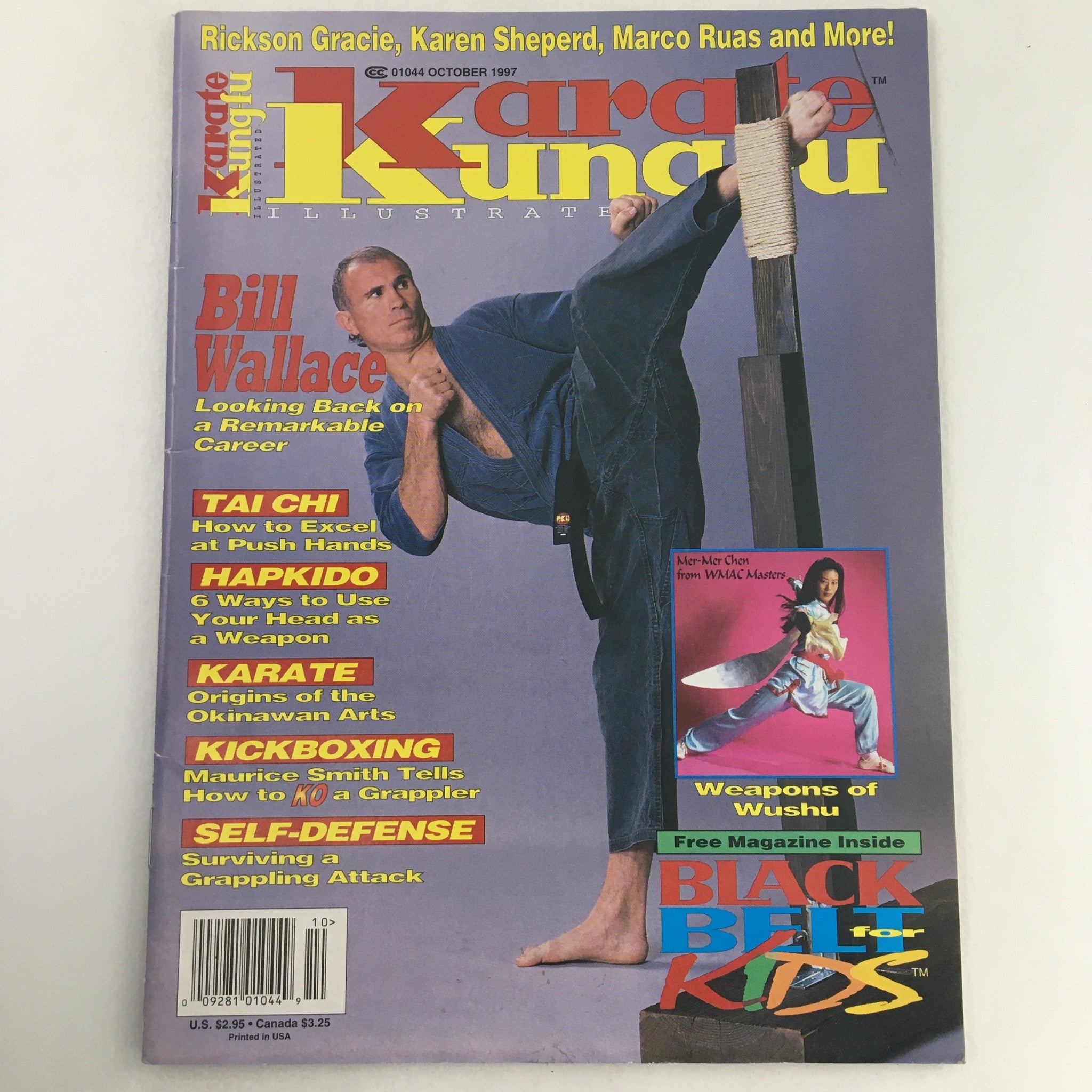 Karate Kung-Fu Illustrated Magazine October 1997 Bill Wallace and Mer-Mer Chen