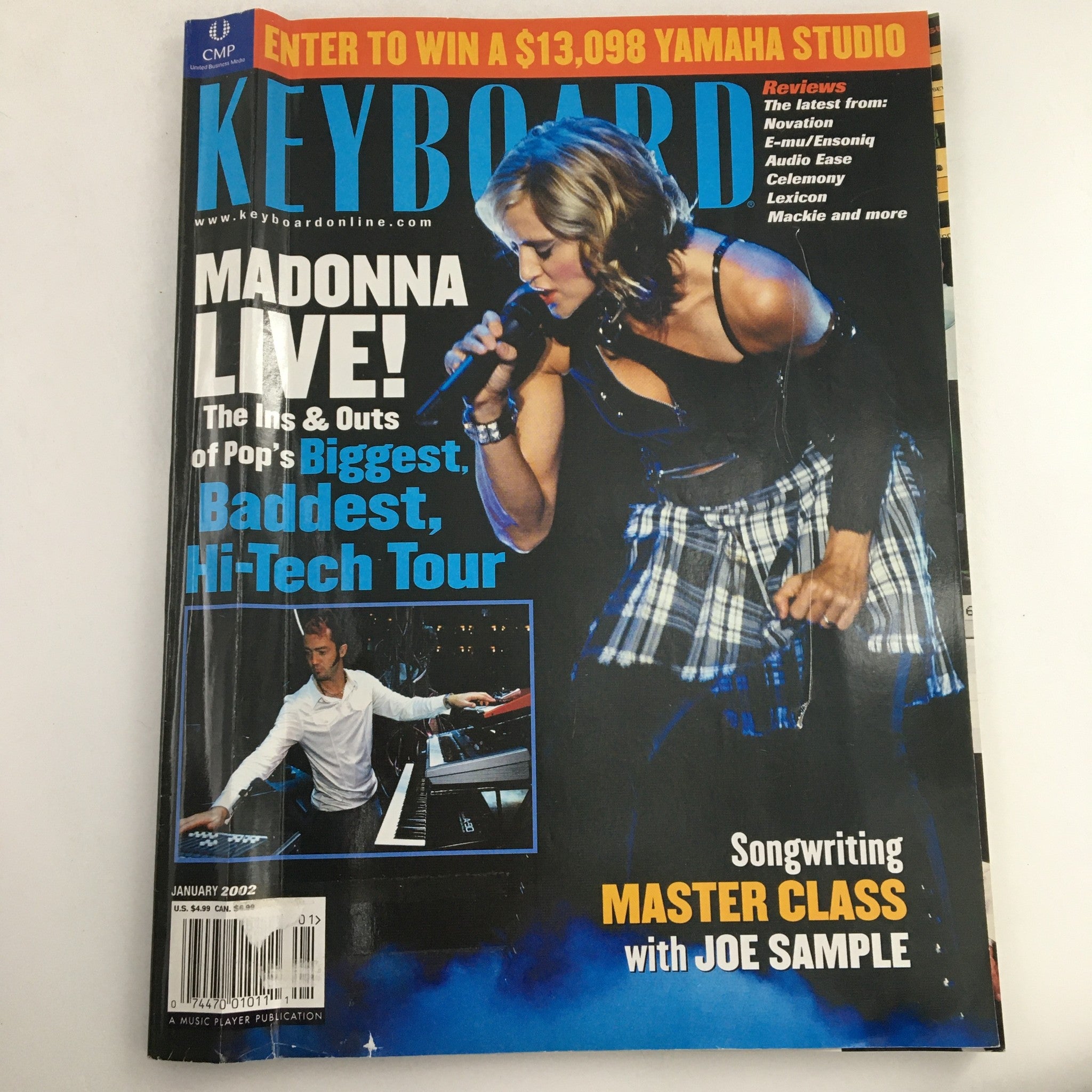 Keyboard Magazine January 2002 Madonna & Joe Sample & Novation & Audio Ease