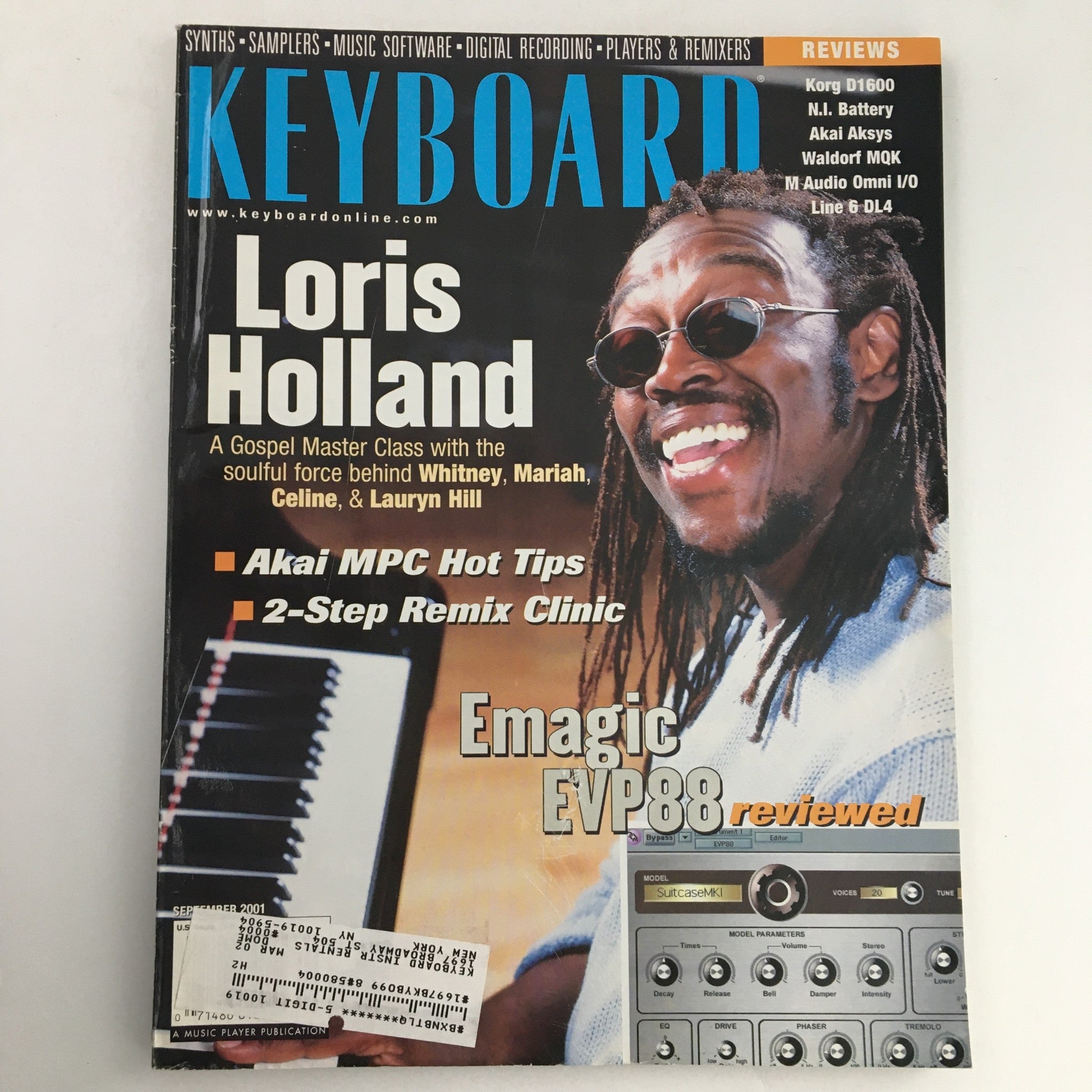 Keyboard Magazine September 2001 Loris Holland A Gospel Master Class Feature