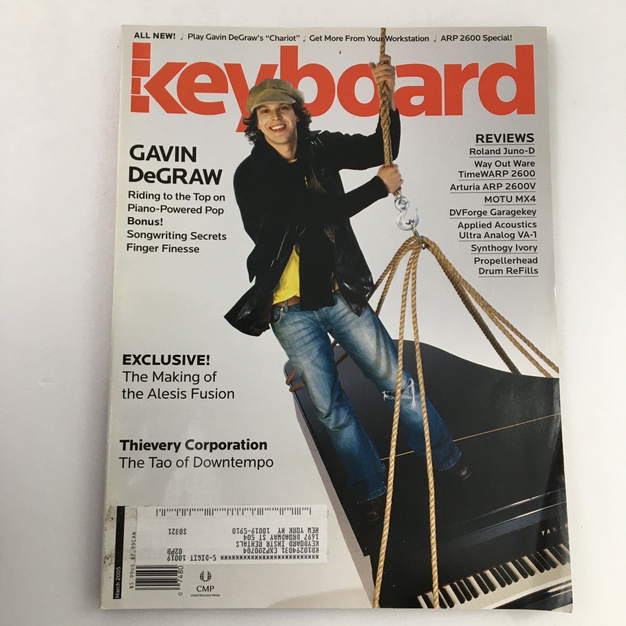 Keyboard Magazine March 2005 Gavin DeGraw & Thievery Corporation & Alesis Fusion