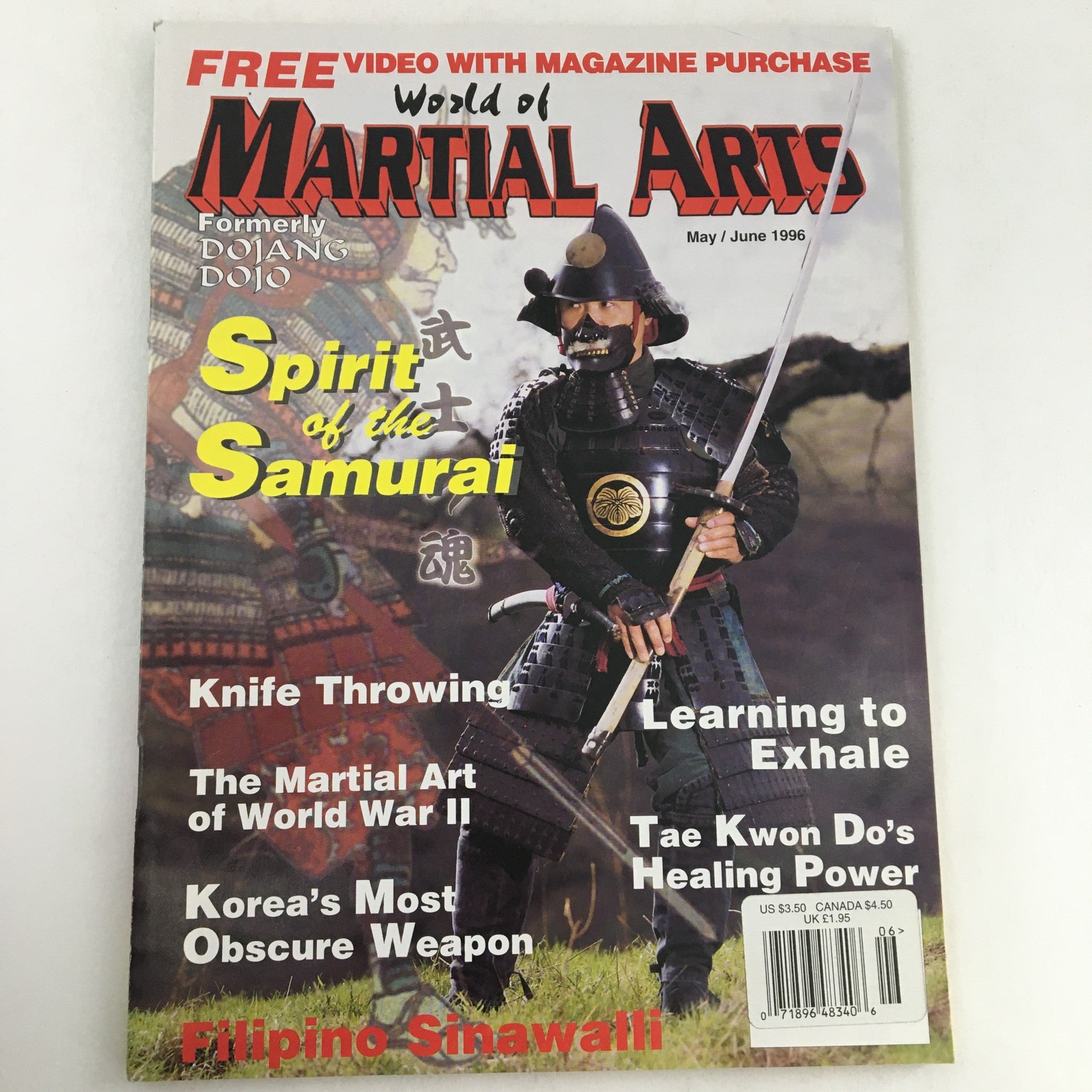 World of Martial Arts Magazine May-June 1996 Arms Expert Sensei Harunaka Hoshino