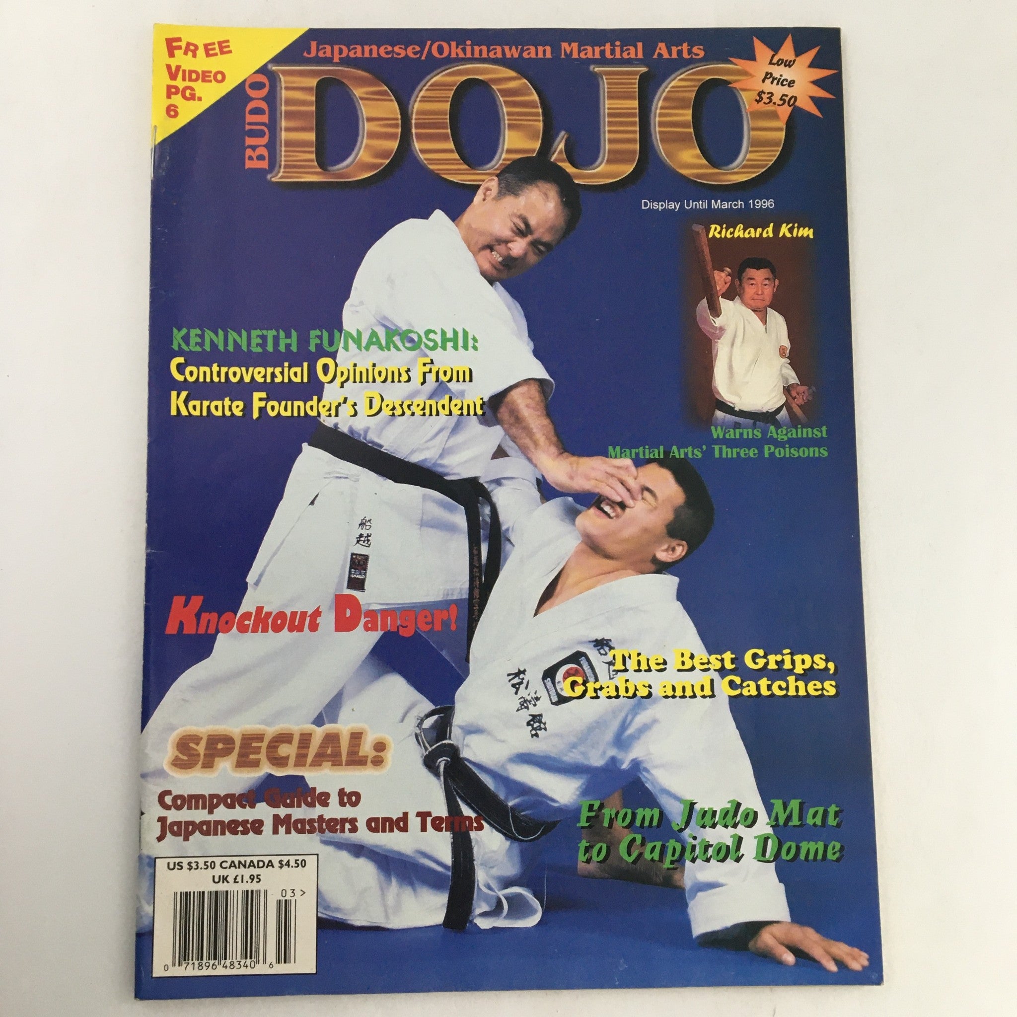 Budo Dojo Magazine Winter 1996 Shotokan Master Kenneth Funakoshi, Kyle Funokoshi