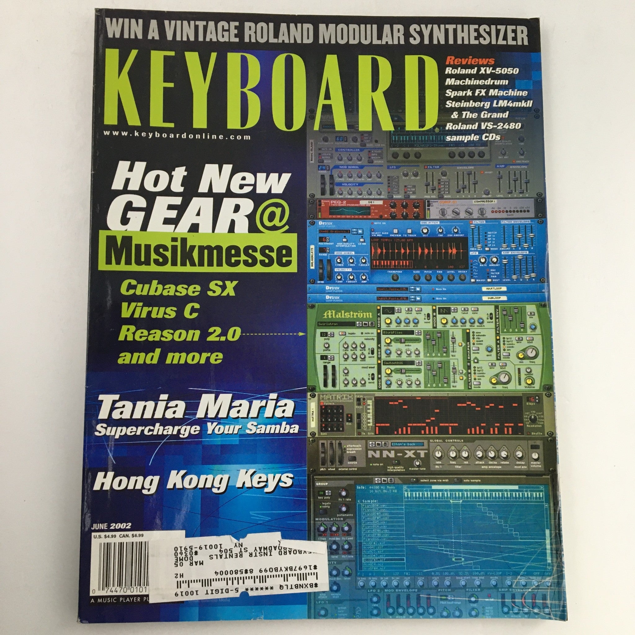 Keyboard Magazine June 2002 Tania Maria & Hong Kong Keys & Cubase SX