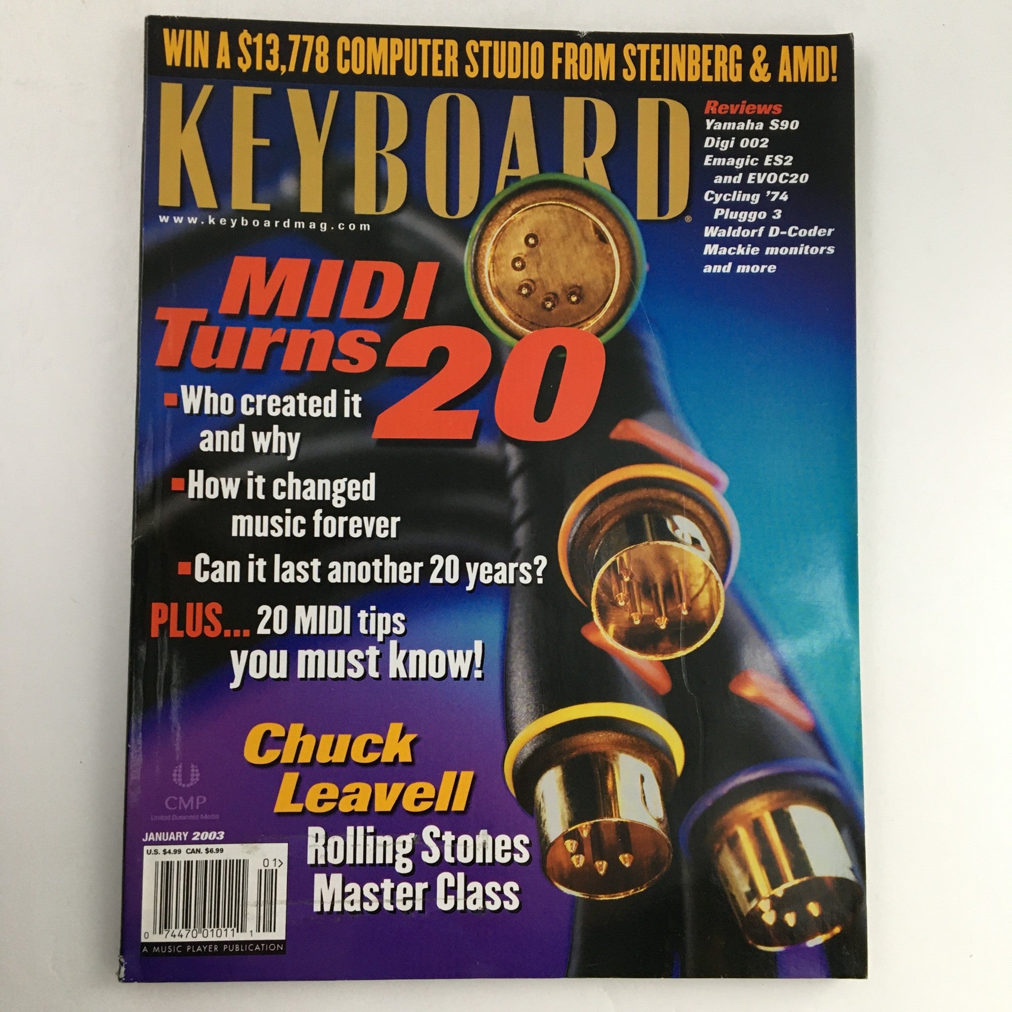 Keyboard Magazine January 2003 Chuck Leavell Rolling Stones Master Class