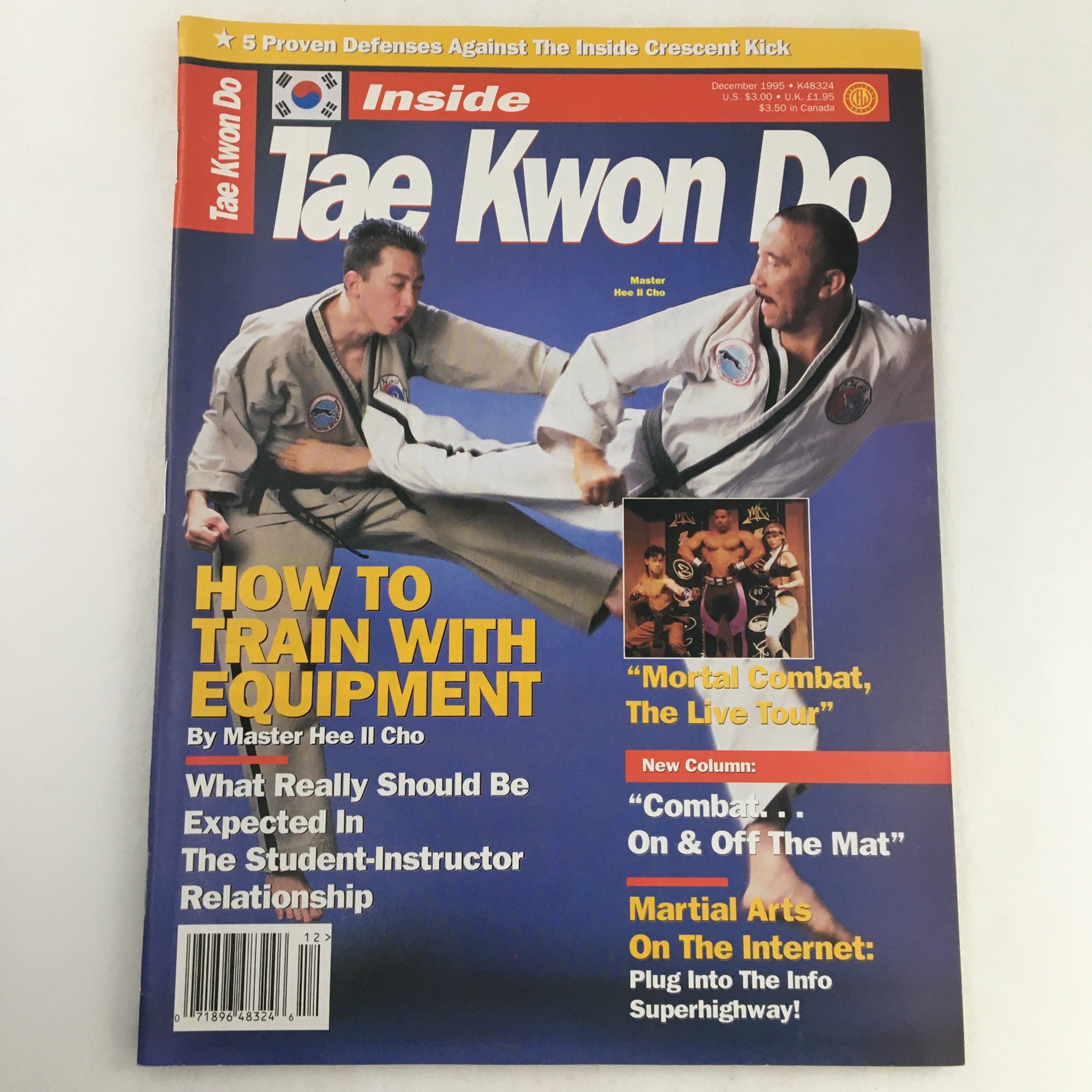 Inside Tae kwon do Magazine December 1995 Vol 4 #12 Master Hee II Cho & Jacob