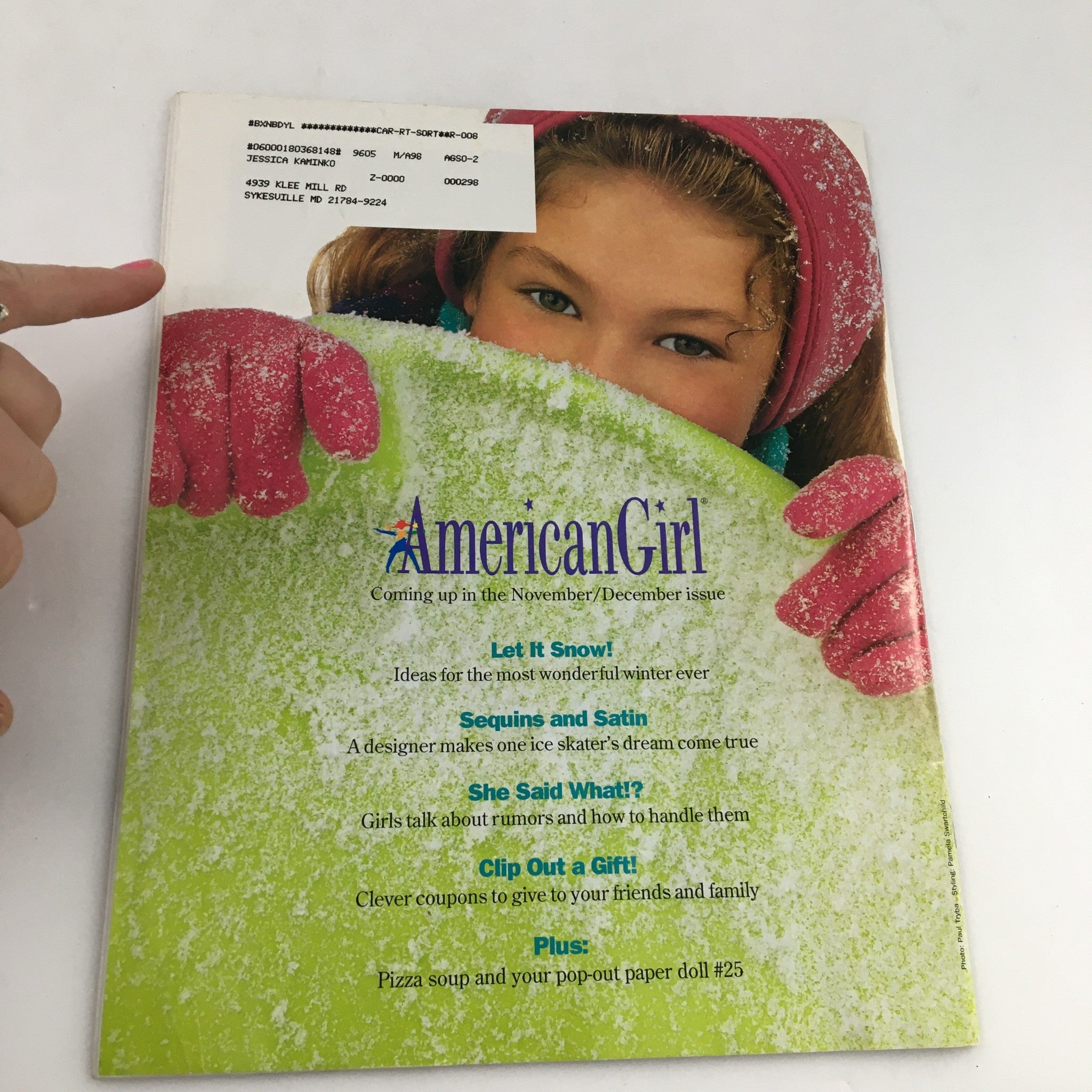 American Girl Magazine September-October 1996 Delicious Super School Lunches