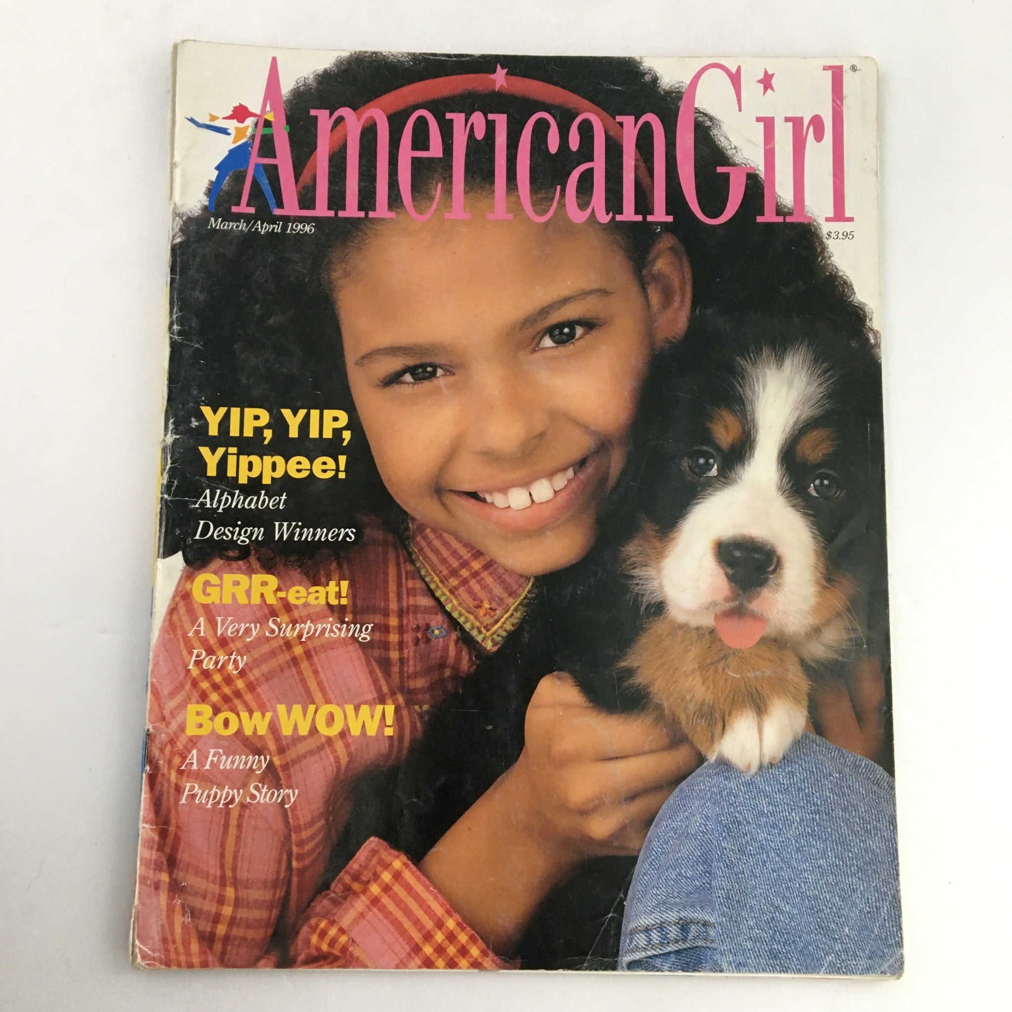 American Girl Magazine March-April 1996 A Funny Puppy Story & A Surprising Party