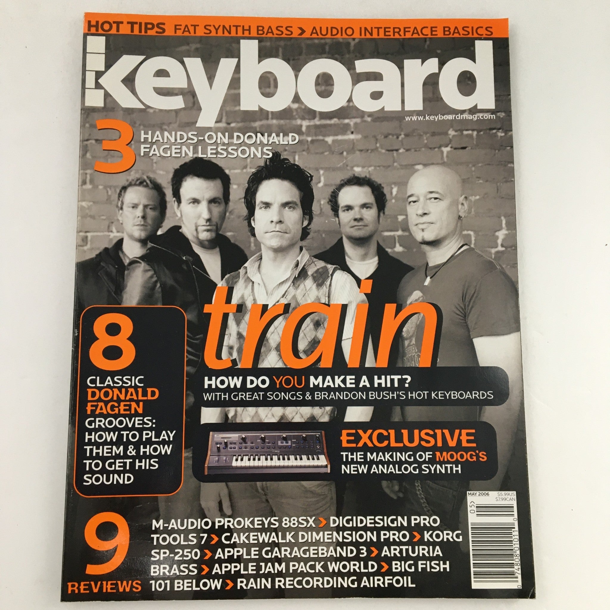 Keyboard Magazine May 2006 Train & Brandon Bush & Donald Fagen, VG