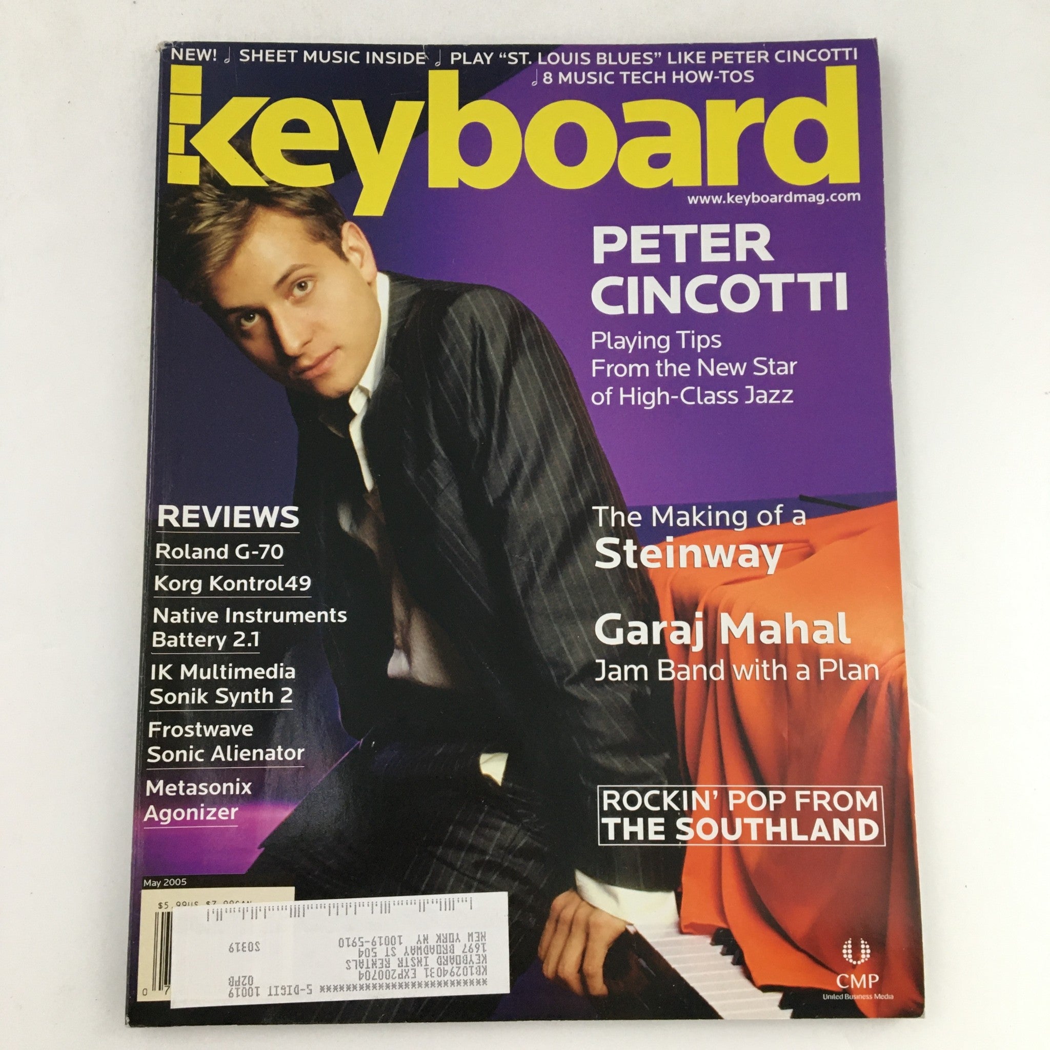 Keyboard Magazine May 2005 Peter Cincotti & Garaj Mahal & The Southland, VG