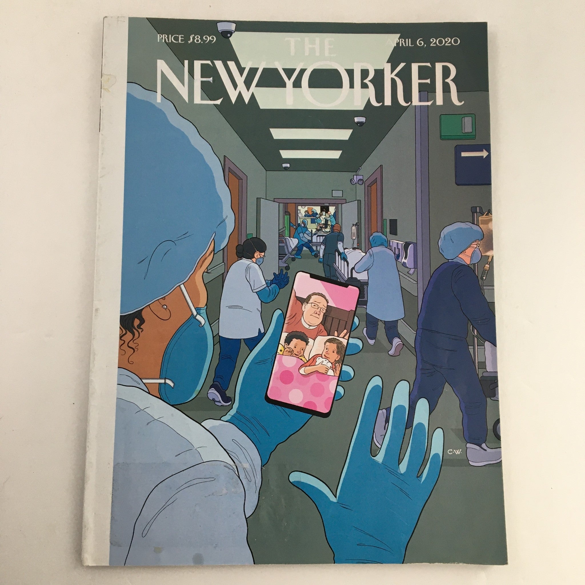 The New Yorker April 6 2020 Full Magazine Theme Cover Chris Ware, VG