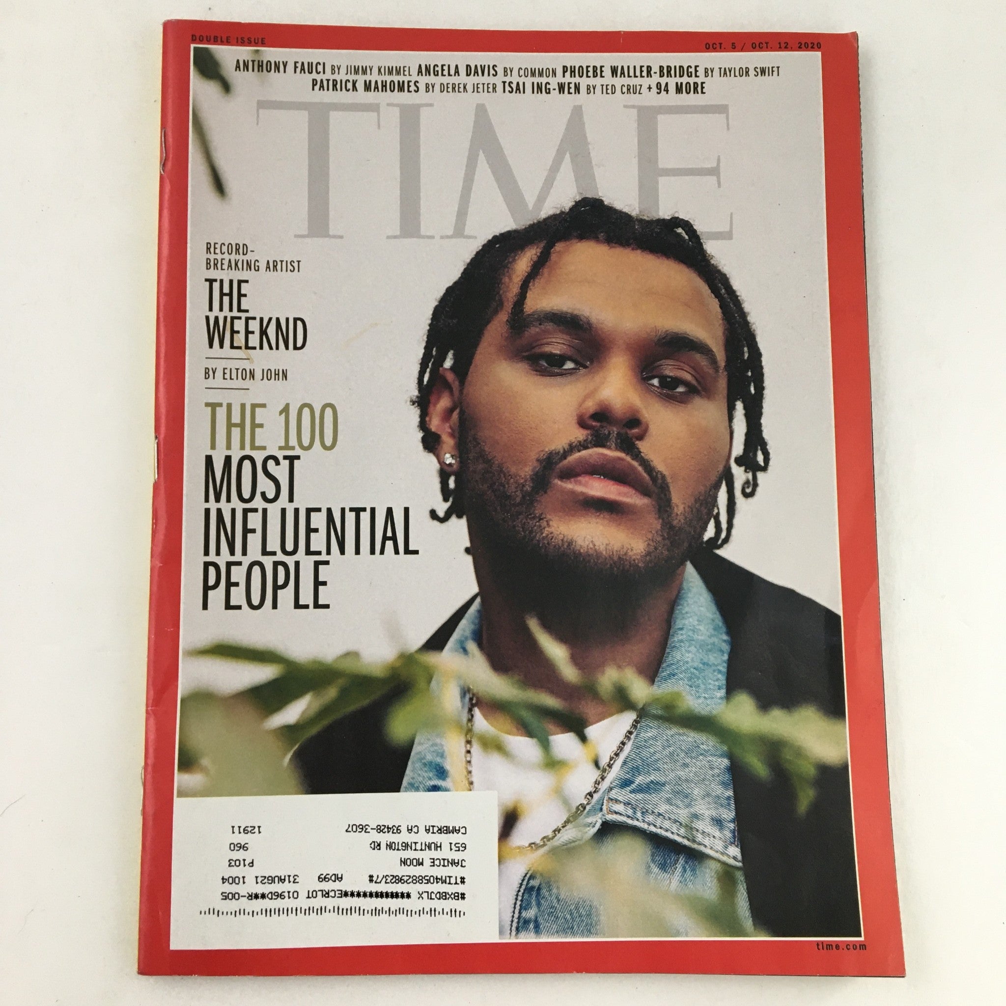 Time Magazine October 5-12 2020 Abel Tesfaye “The Weeknd” by Elton John, VG