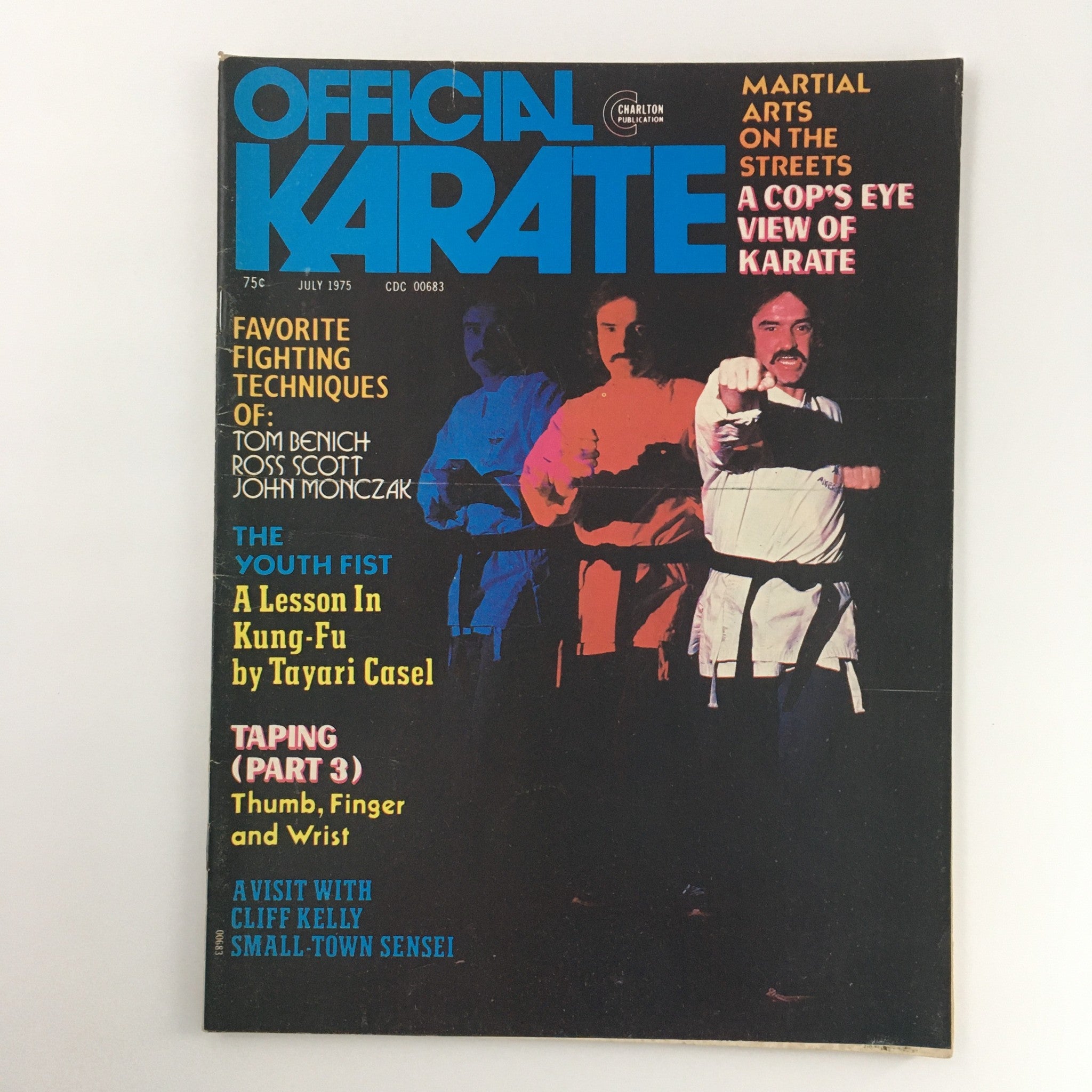 Official Karate Magazine July 1975 Vol 7 #49 Sensei Cliff Kelly Feature No Label