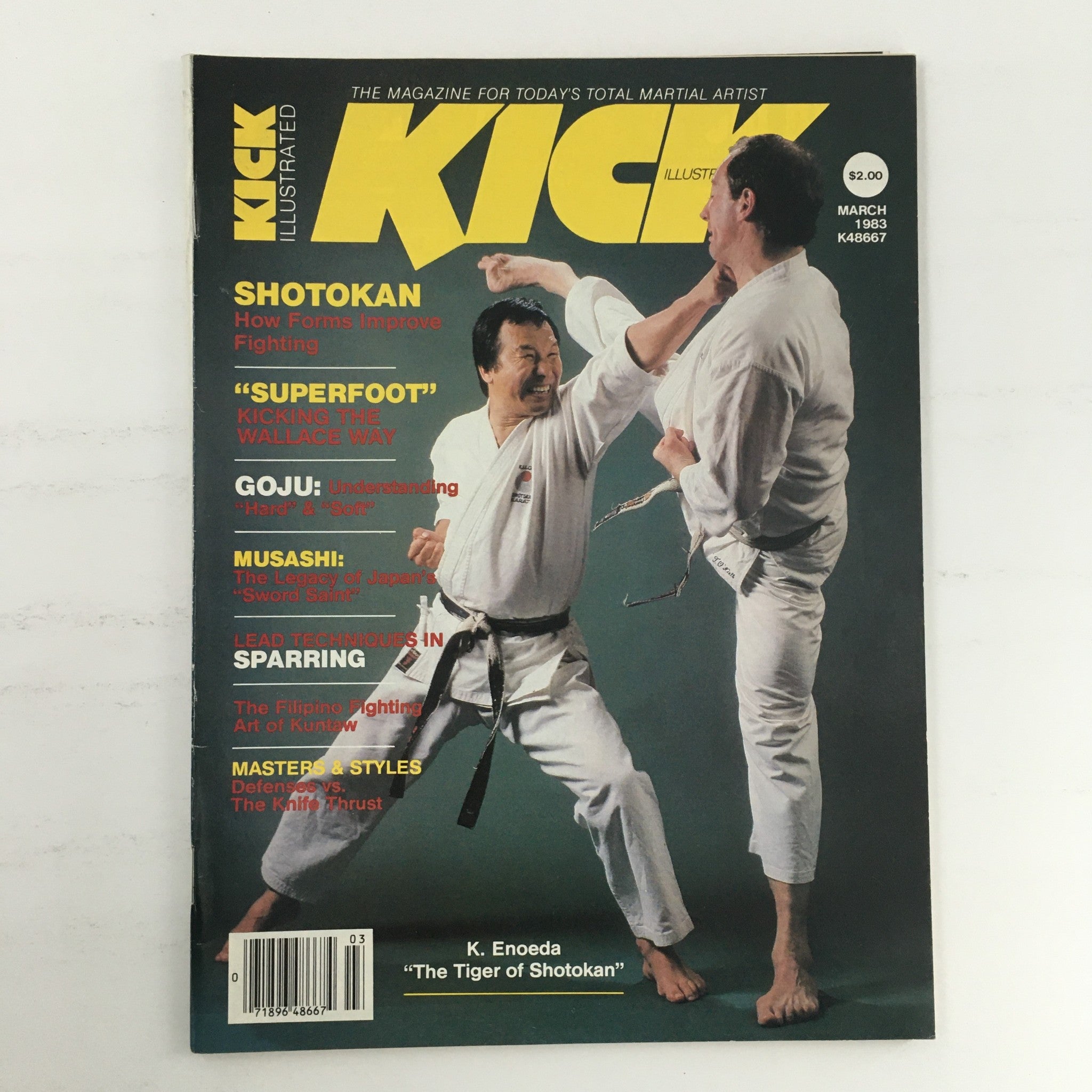 Kick Illustrated Magazine March 1983 Vol 4 #3 Keinosuke Enoeda Tiger o