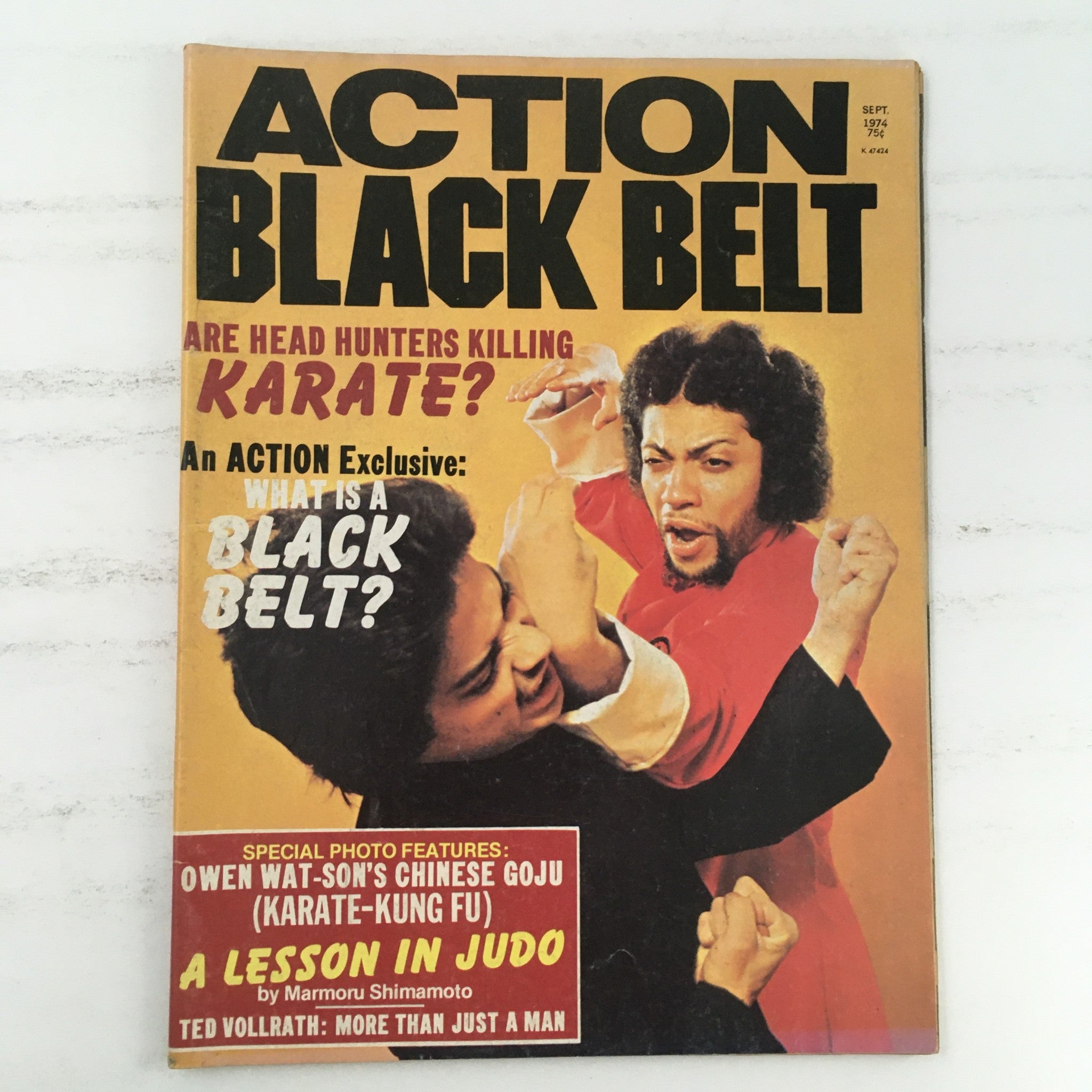 Action Black Belt Magazine September 1974 Vol 1 #2 Owen Watson Chinese Goju