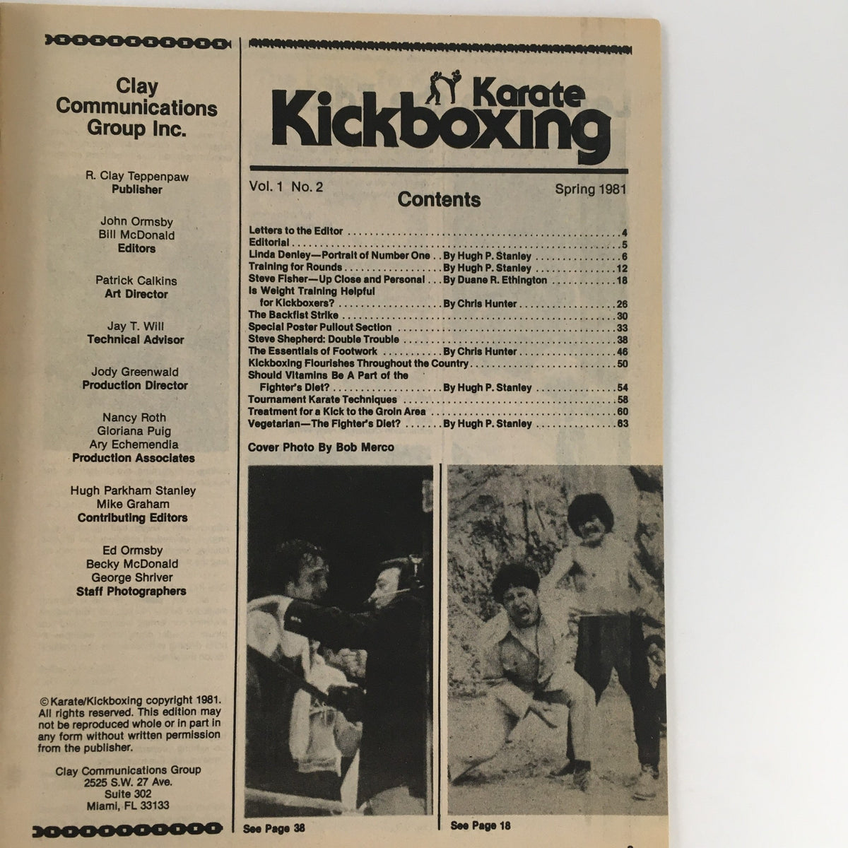 Karate Kickboxing Spring 1981 Rare Magazine