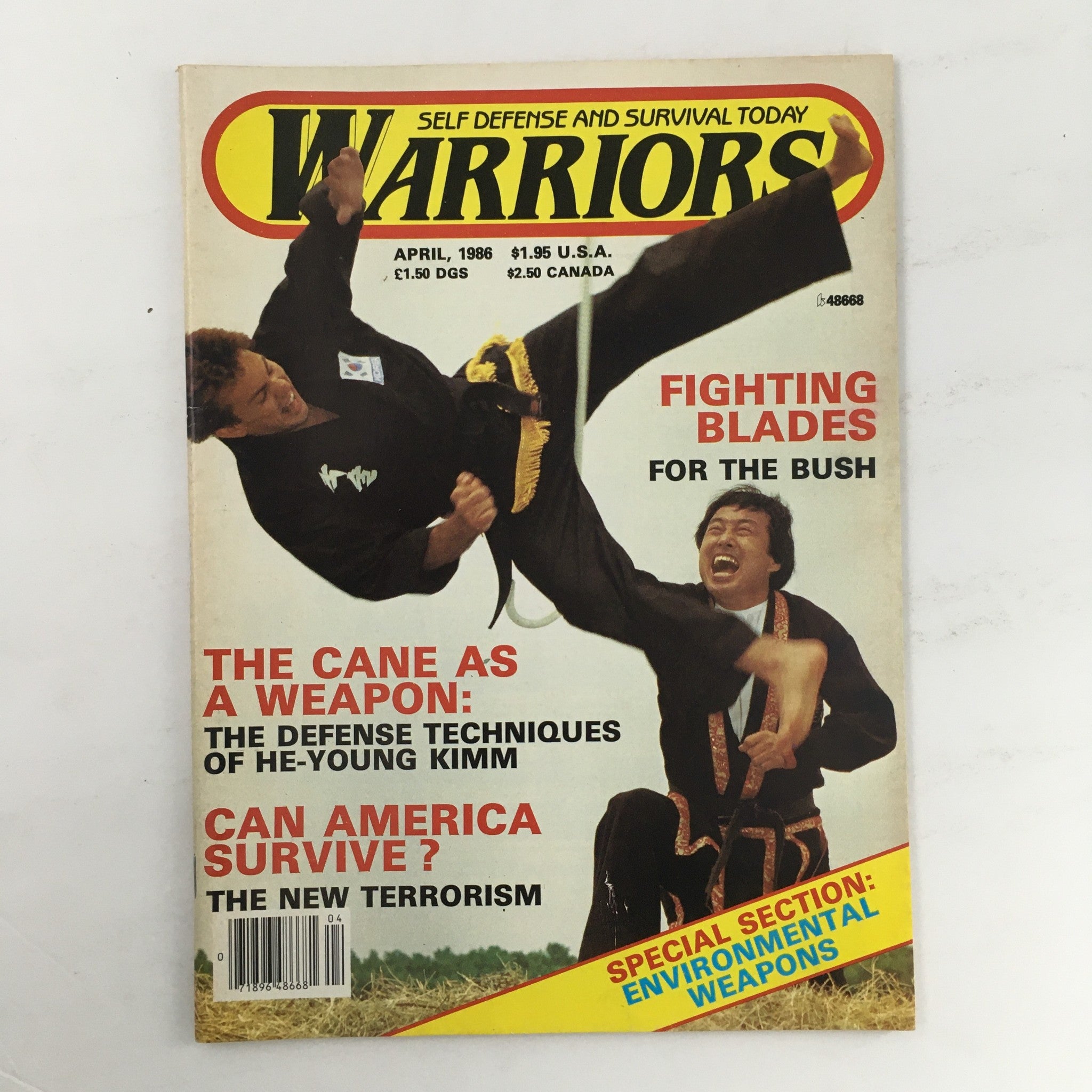 Warriors Magazine April 1986 No. 38 He Young Kimm Fighting Blades Feature