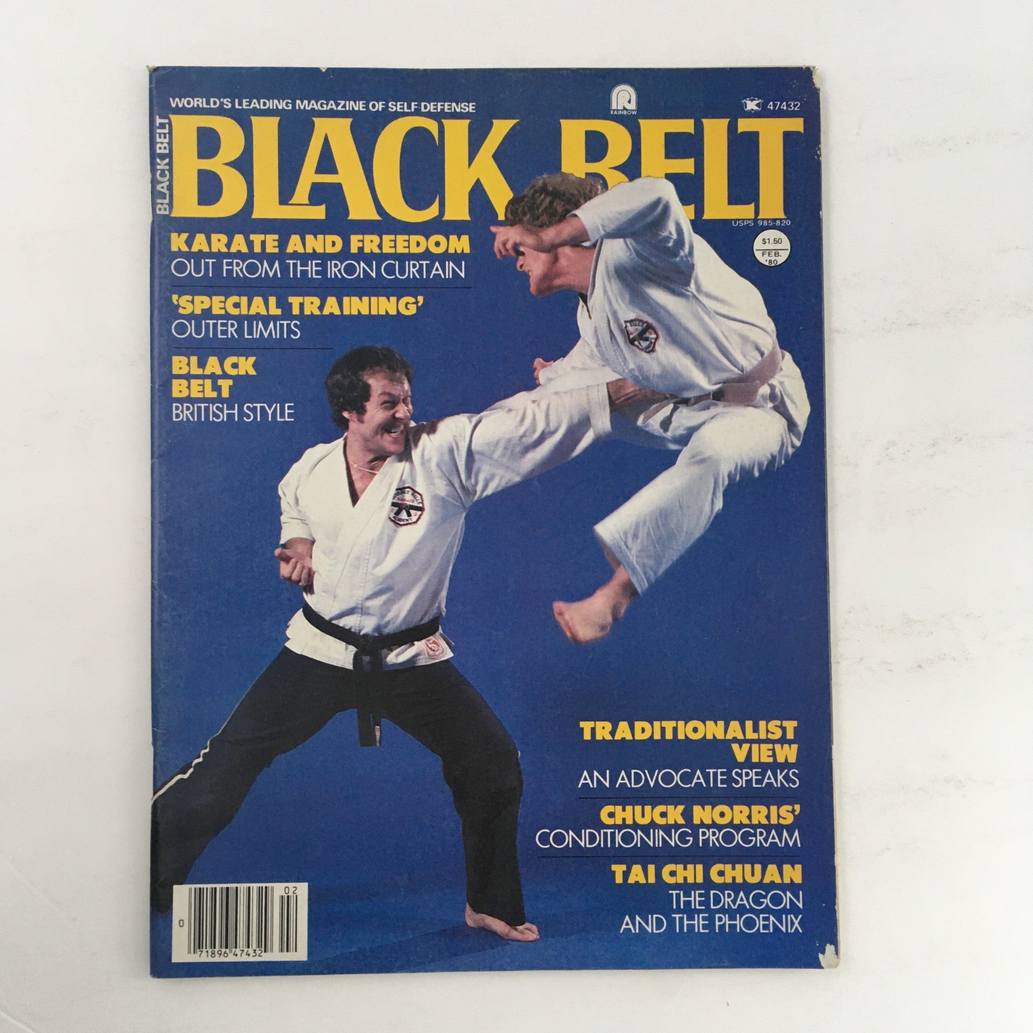 Black Belt Magazine February 1980 Vol 18 #2 Emil Farkas & Chuck Norris Feature