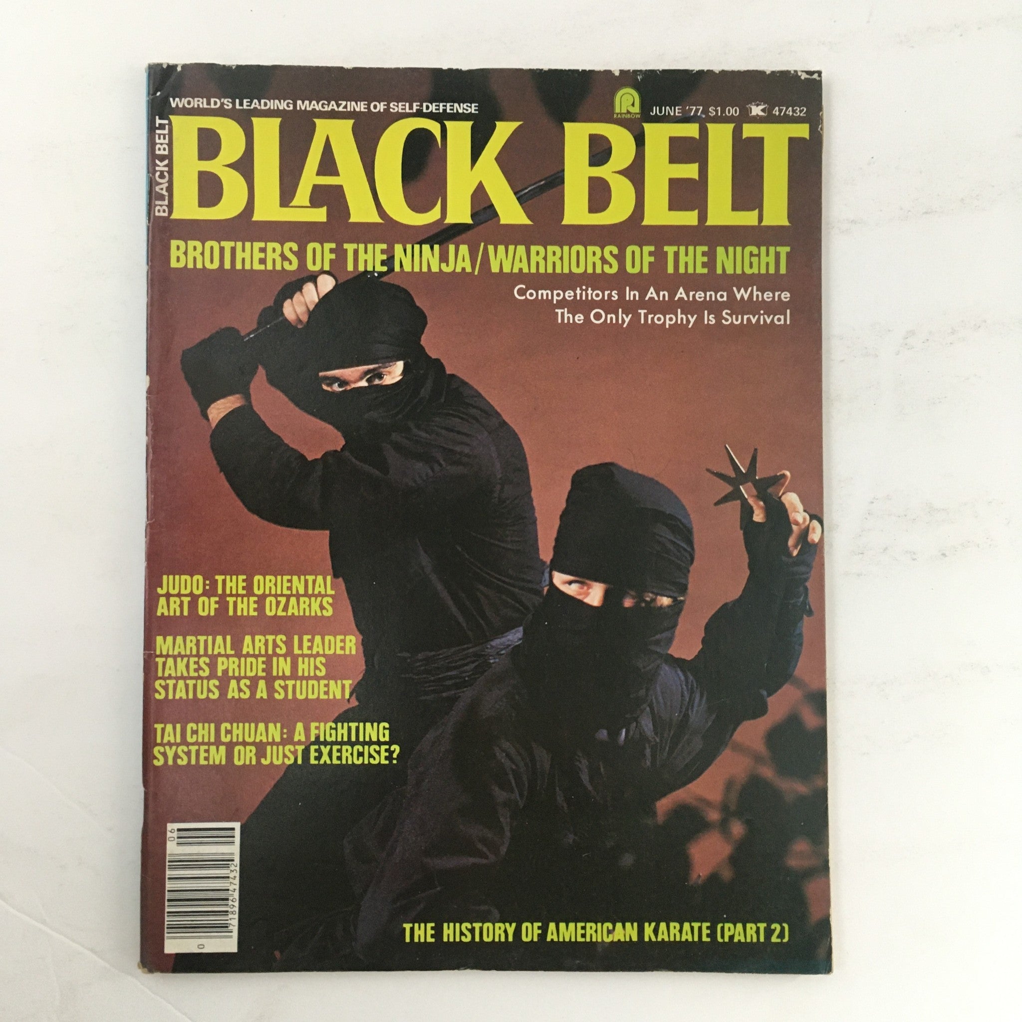 Black Belt Magazine June 1977 Vol 15 #6 Hwa Rang Do Brothers of the Ninja