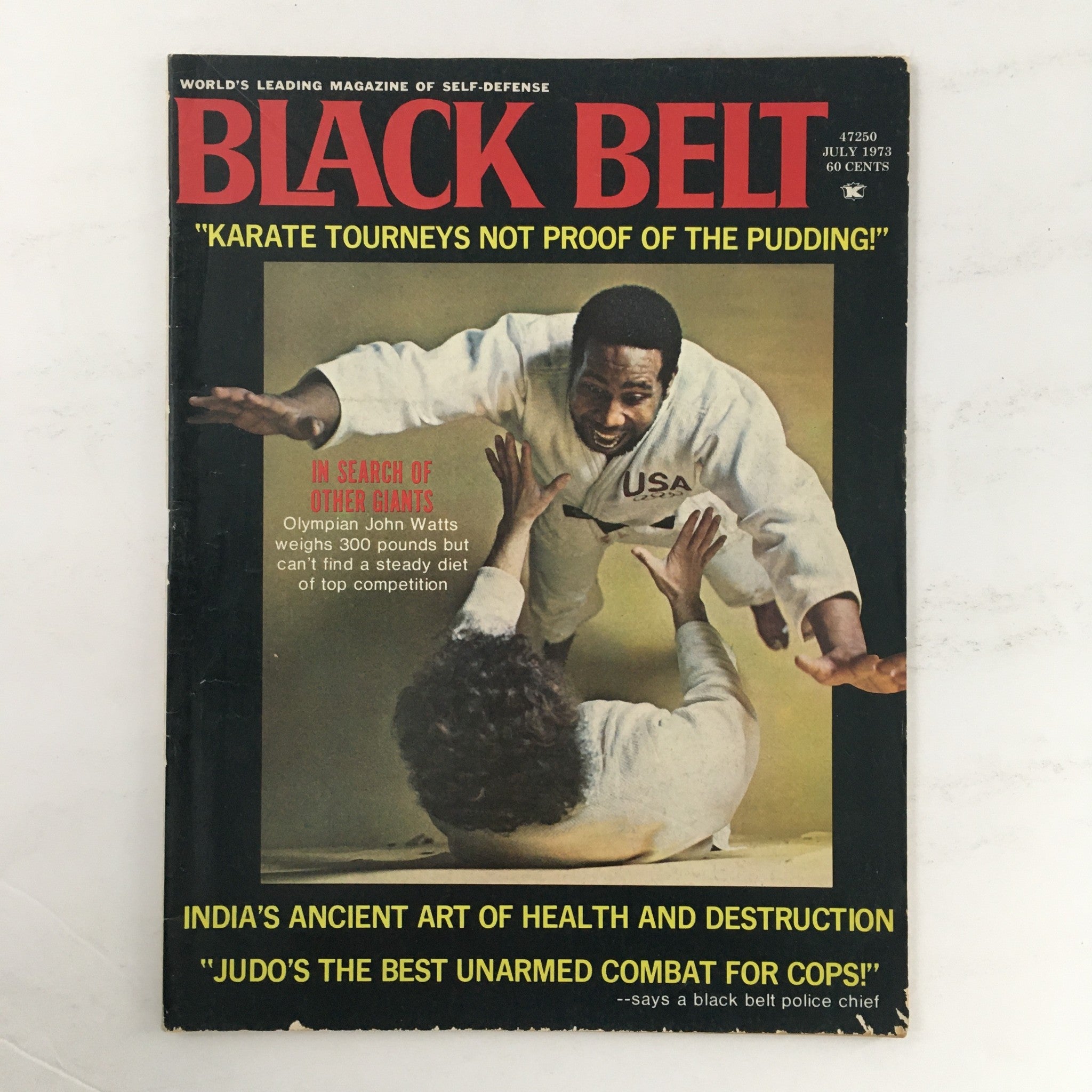 Black Belt Magazine July 1973 Vol 11 #7 Olympian John Watts Feature