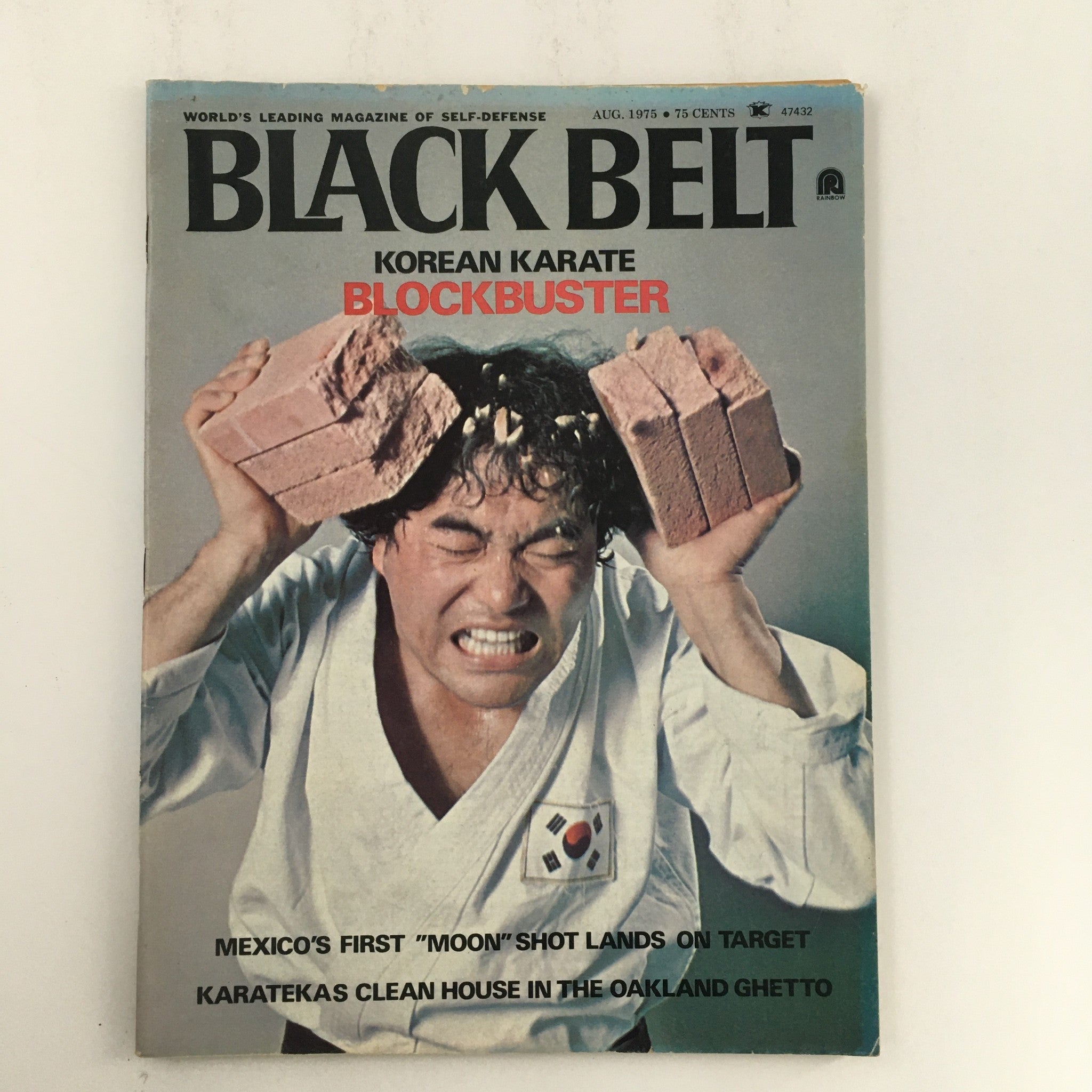 Black Belt Magazine August 1975 Vol 13 #8 Yong T. Lee Korean Karate Blockbuster