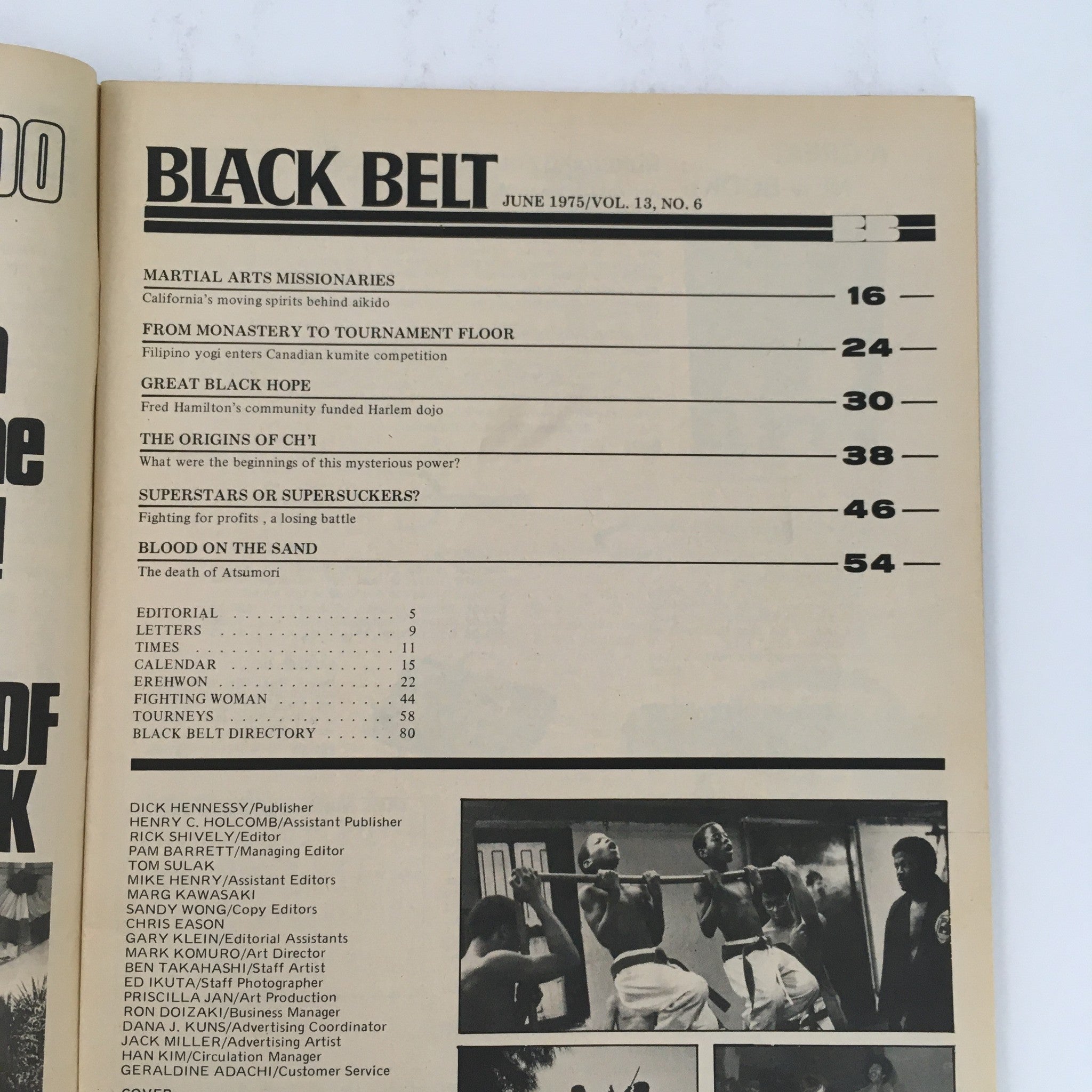 Black Belt Magazine June 1975 Vol 13 #6 Rick Oki & The Power of the Ki