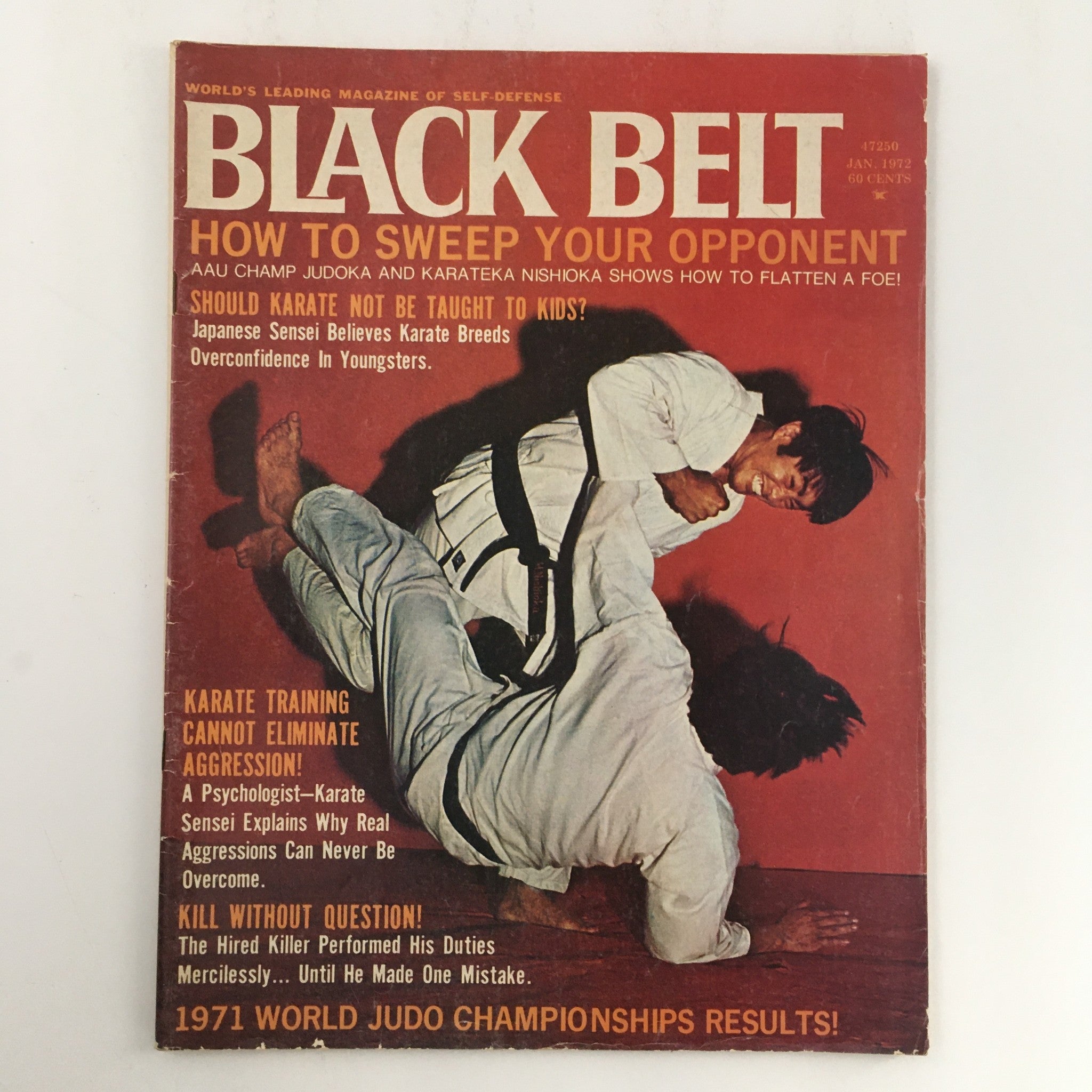 Black Belt Magazine January 1972 Vol 10 #1 AAU Champion Hayward Nishioka Feature