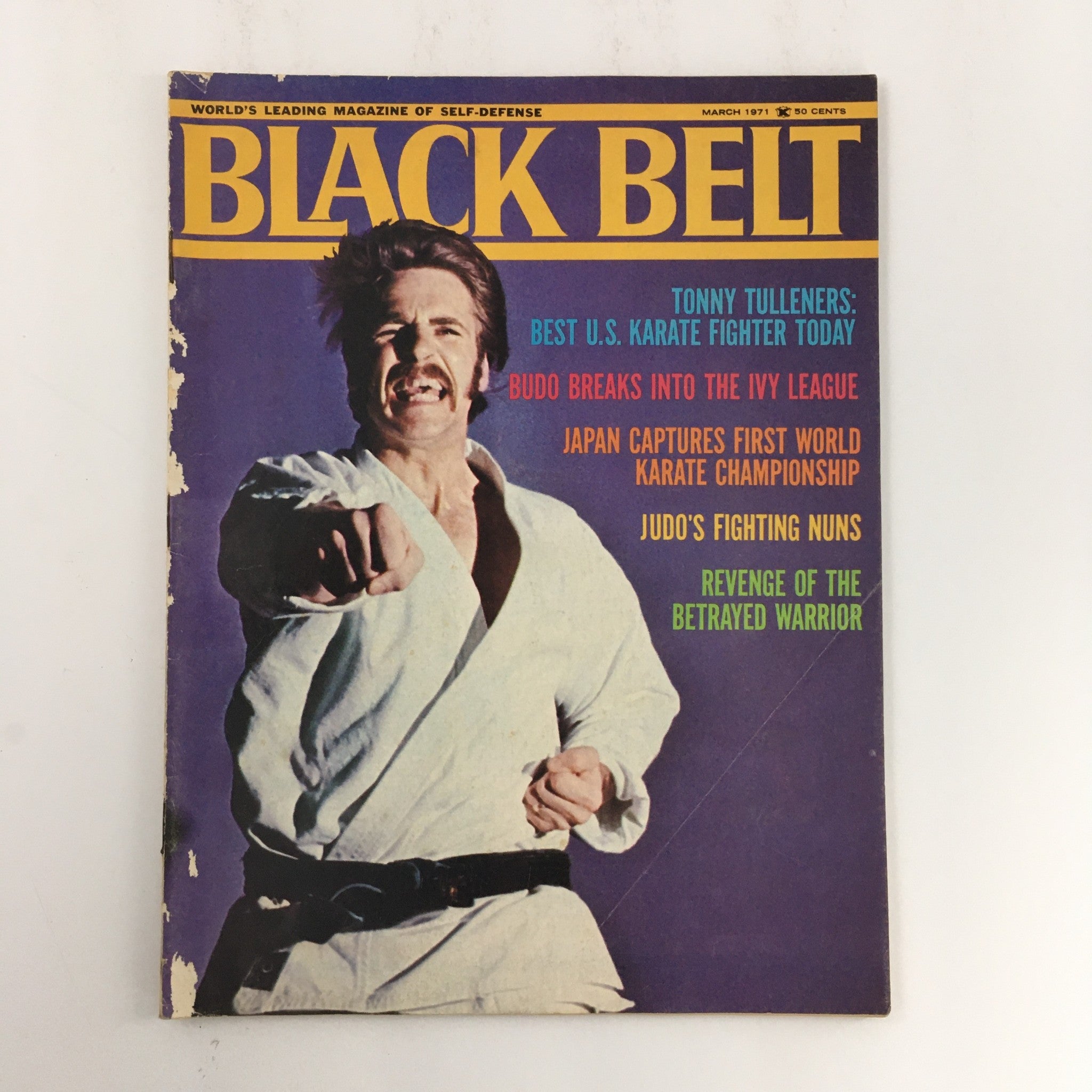 Black Belt Magazine March 1971 Vol 9 #3 Tonny Tulleners Karate Competitor