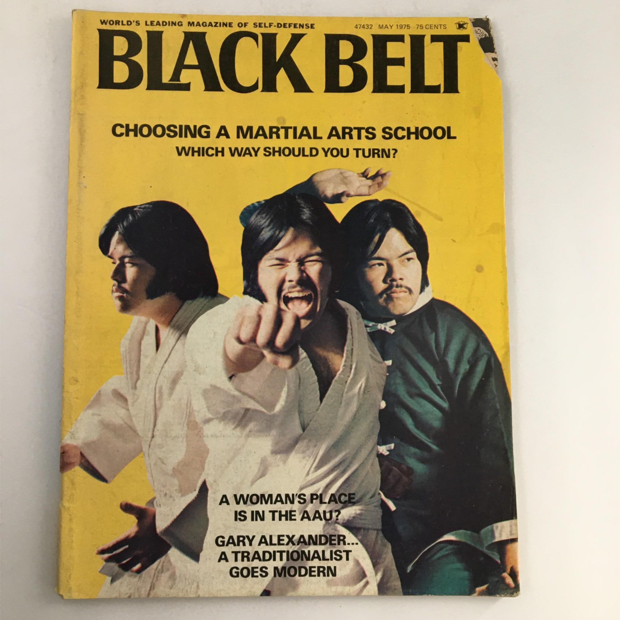 Black Belt Magazine May 1975 Gary Alexander, Ace Sukigara No Label