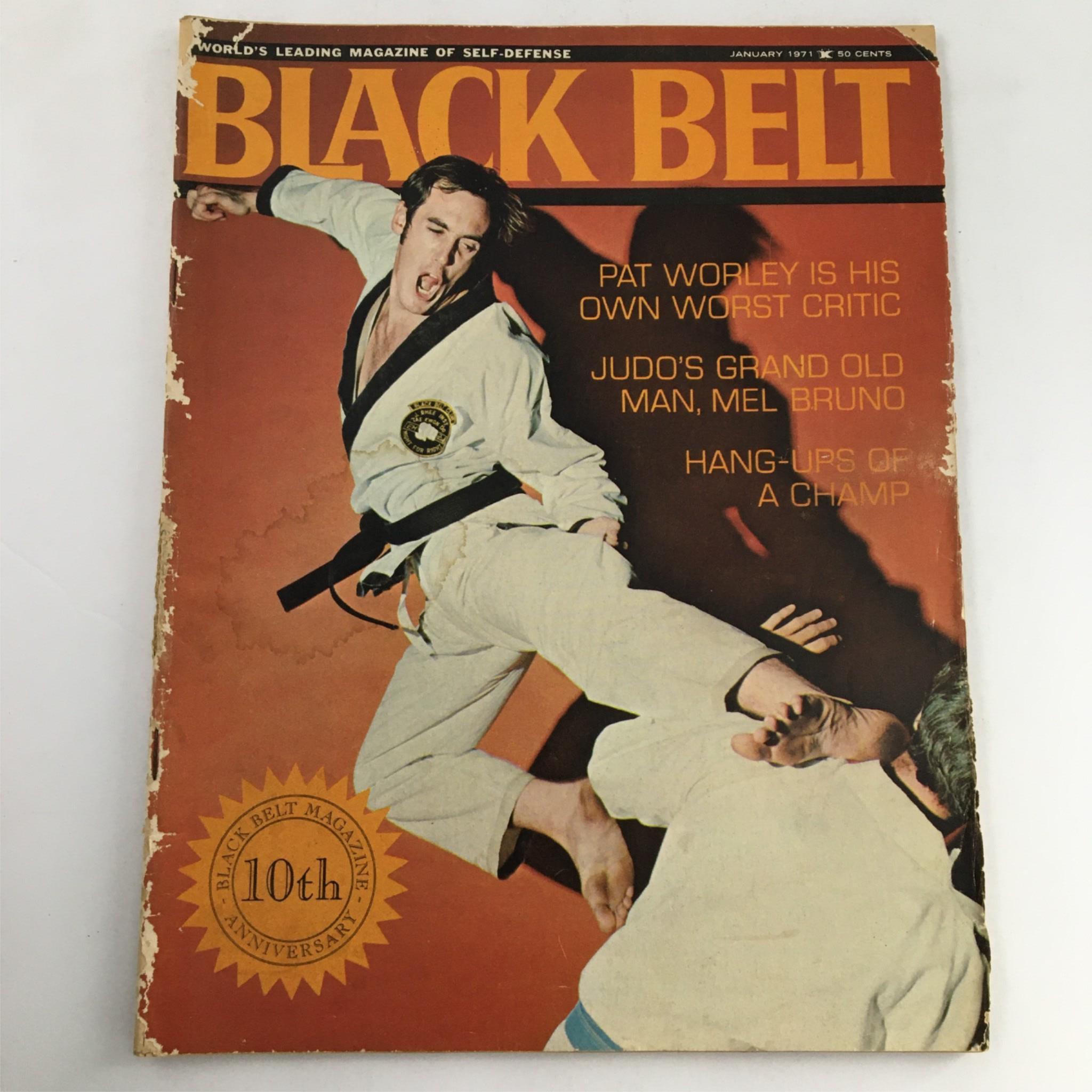 Black Belt Magazine January 1971 Pat Worley, Taizu Noguchi, Mel Bruno No Label