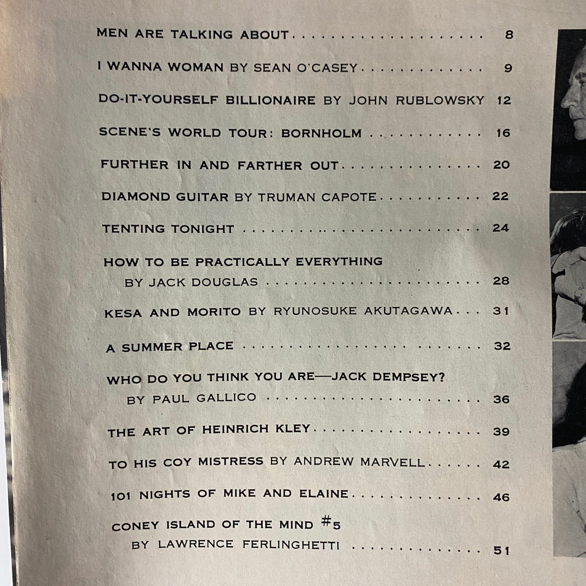 Scene Magazine June 1961 Vintage Literature
