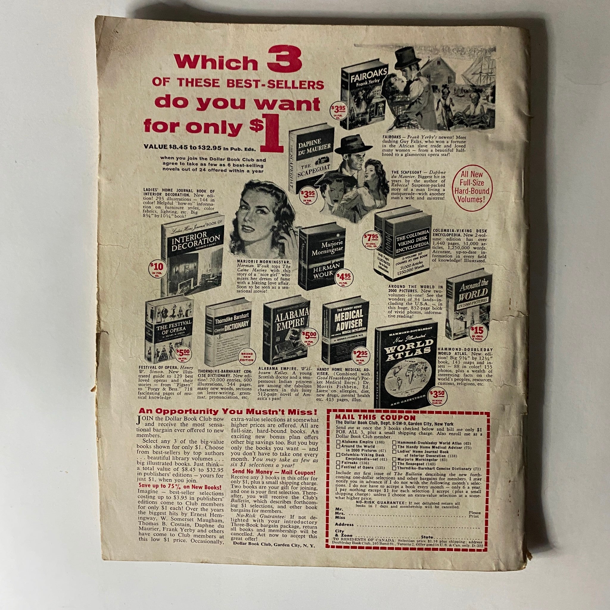 Bachelor Magazine September 1958 The Deadly Dream of Danny April No Label