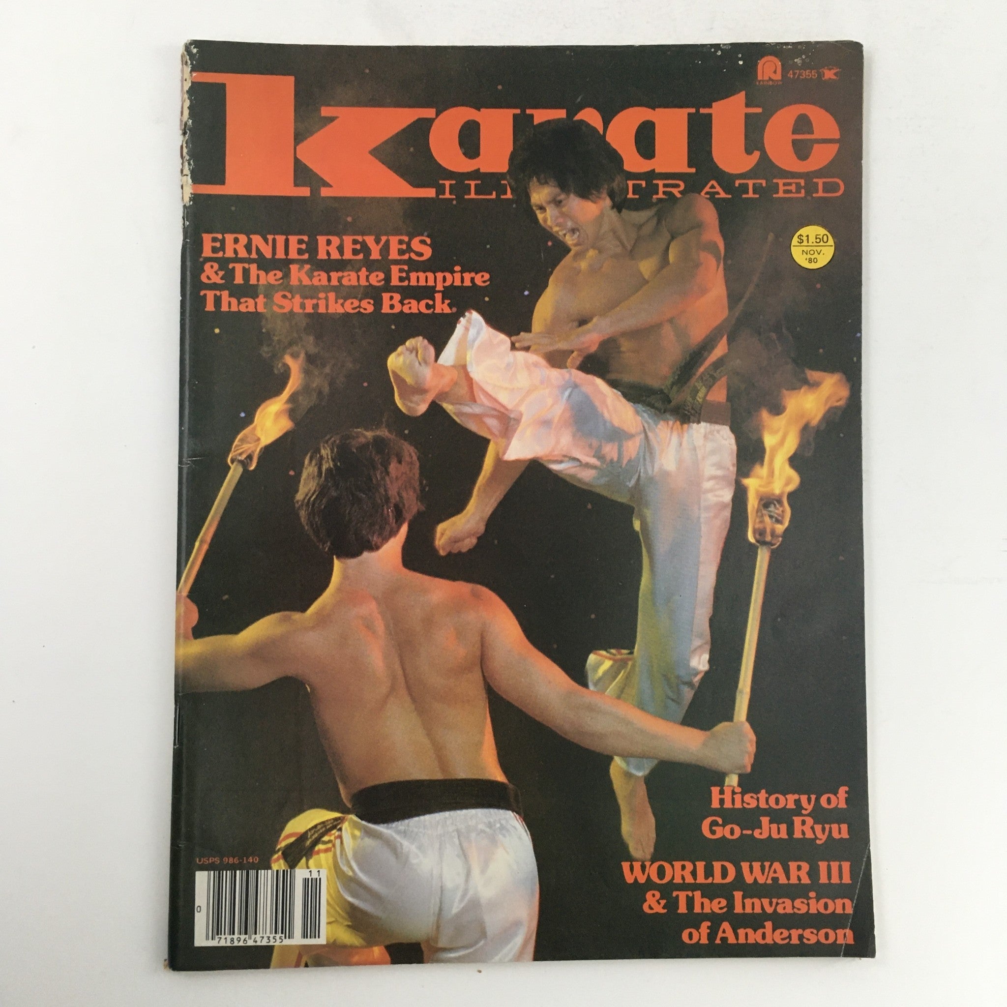 Karate Illustrated Magazine November 1980 Vol 11 #11 Ernie Reyes Sr. & Anderson