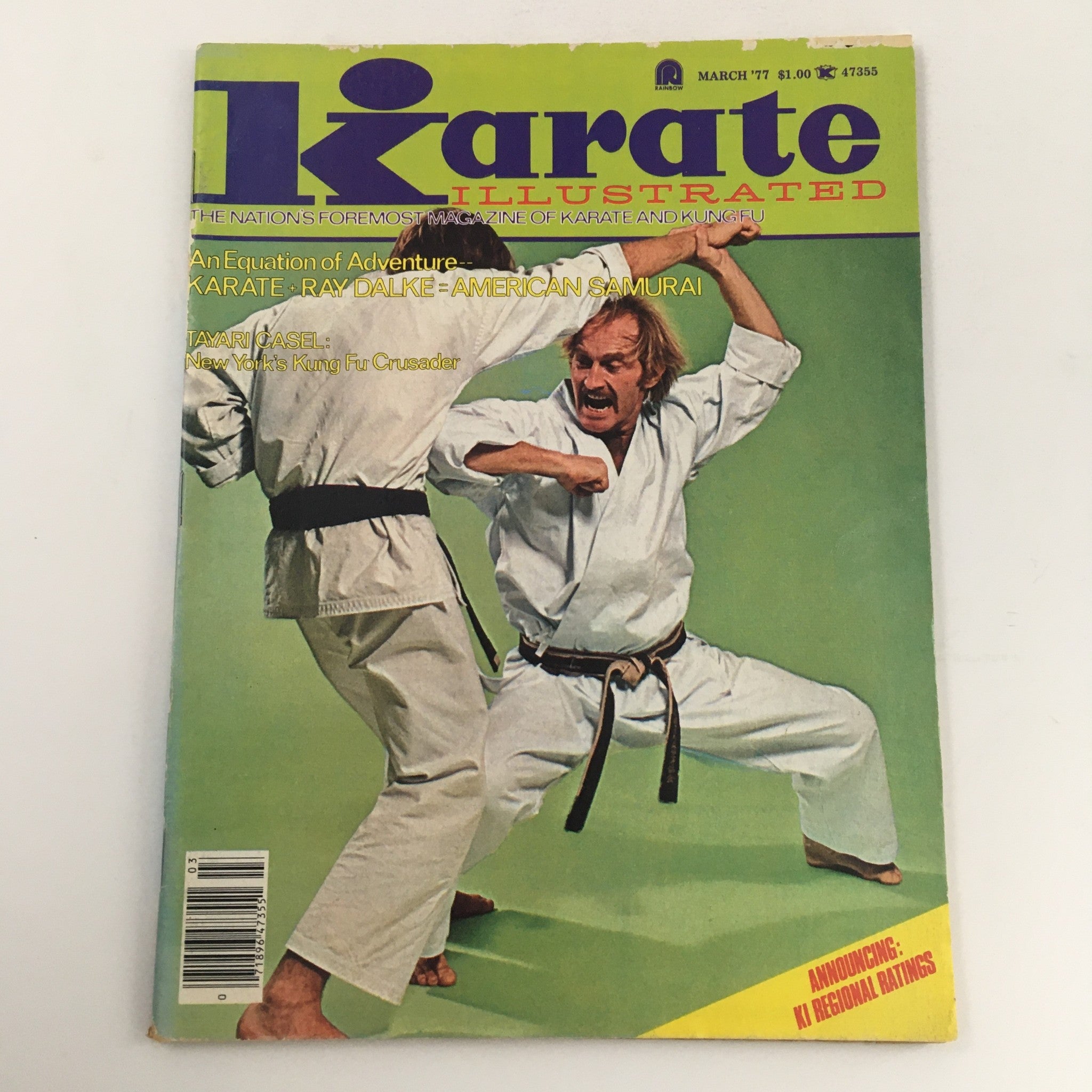 Karate Illustrated Magazine March 1977 Vol 8 #3 Ray Dalke & Tayari Casel