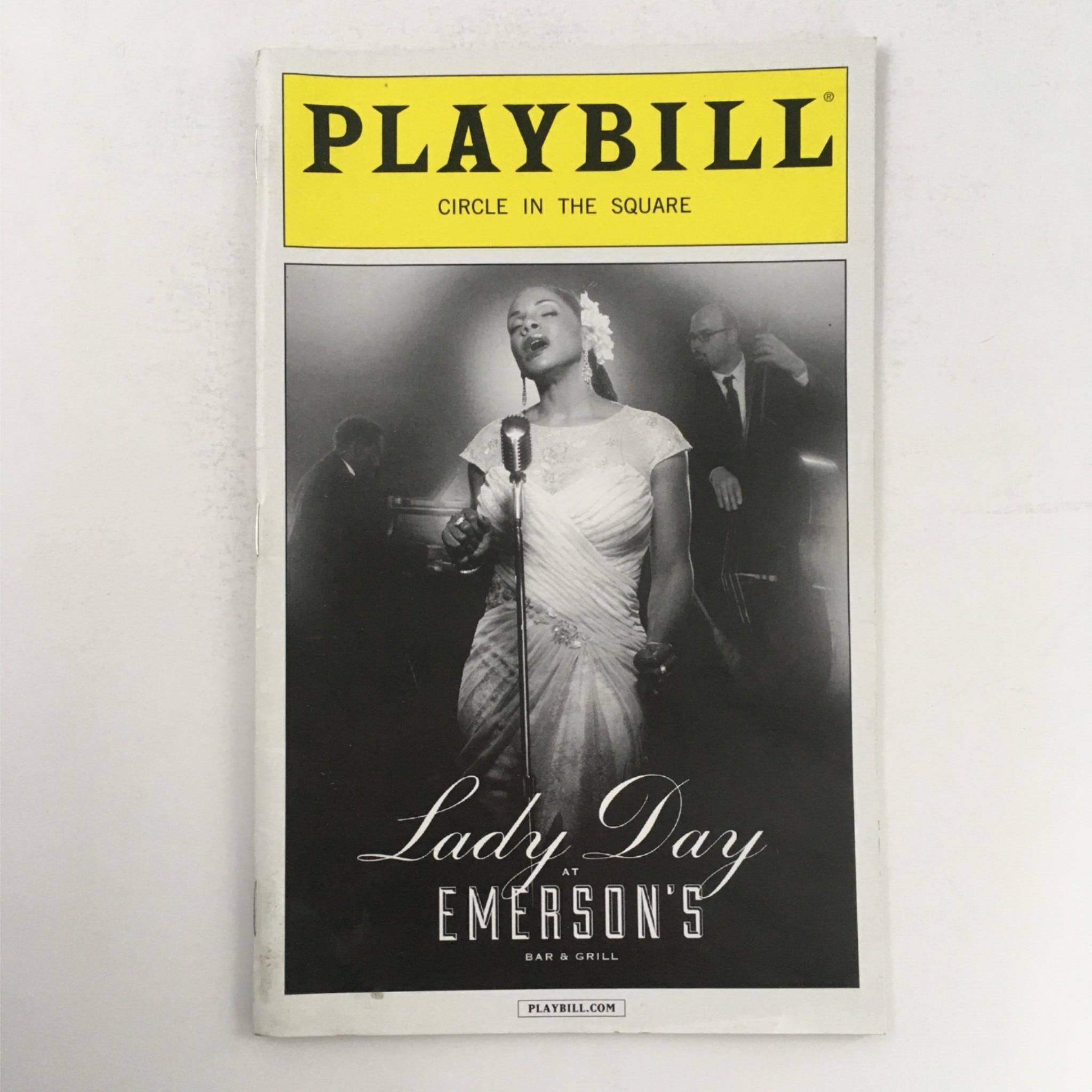 2014 Playbill Lady Day by Audra McDonald Lanie Robertson at Emersons Bar & Grill