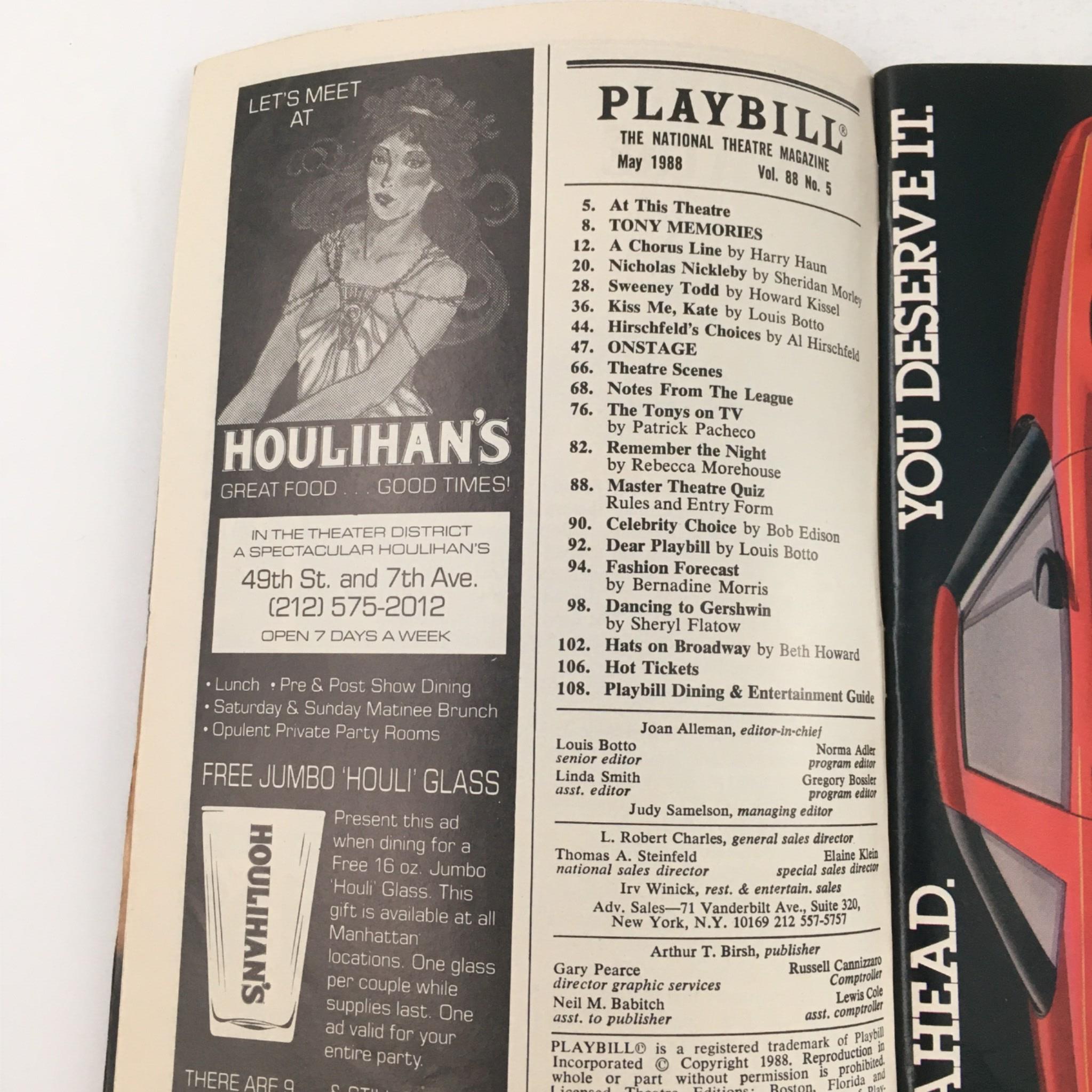 1988 Playbill Michael Feinstein in Concert by Christopher Chadman ay Lyceum