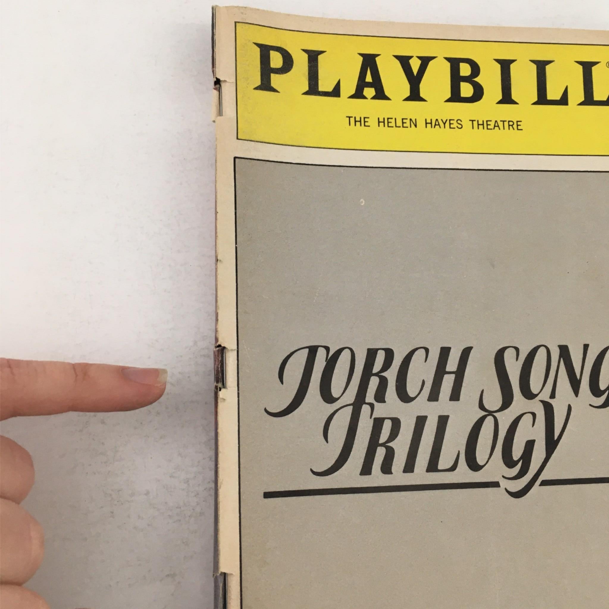 1983 Playbill Torch Song Trilogy by Peter Pope, Philip Astor at The Helen Hayes