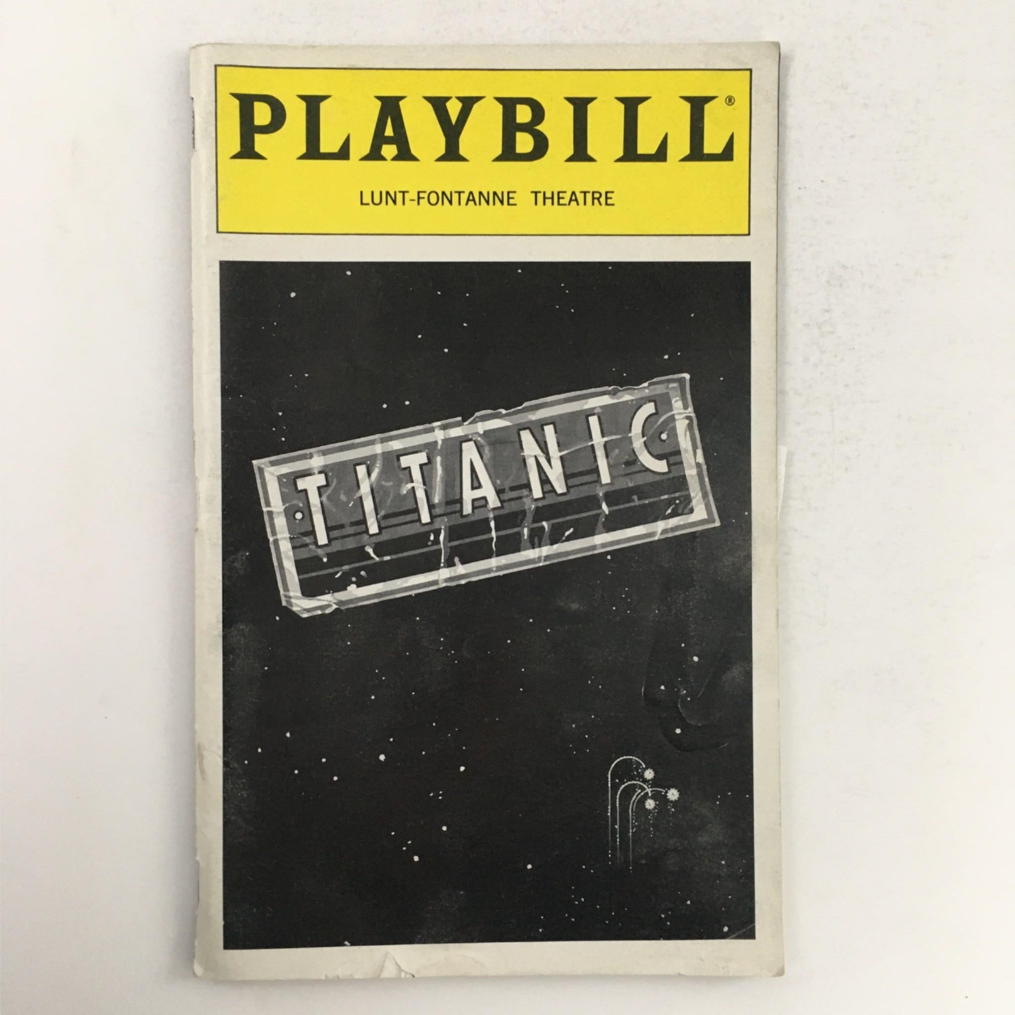 1998 Playbill Titanic by Richard Jones, Peter Stone at Lunt-Fontanne Theatre