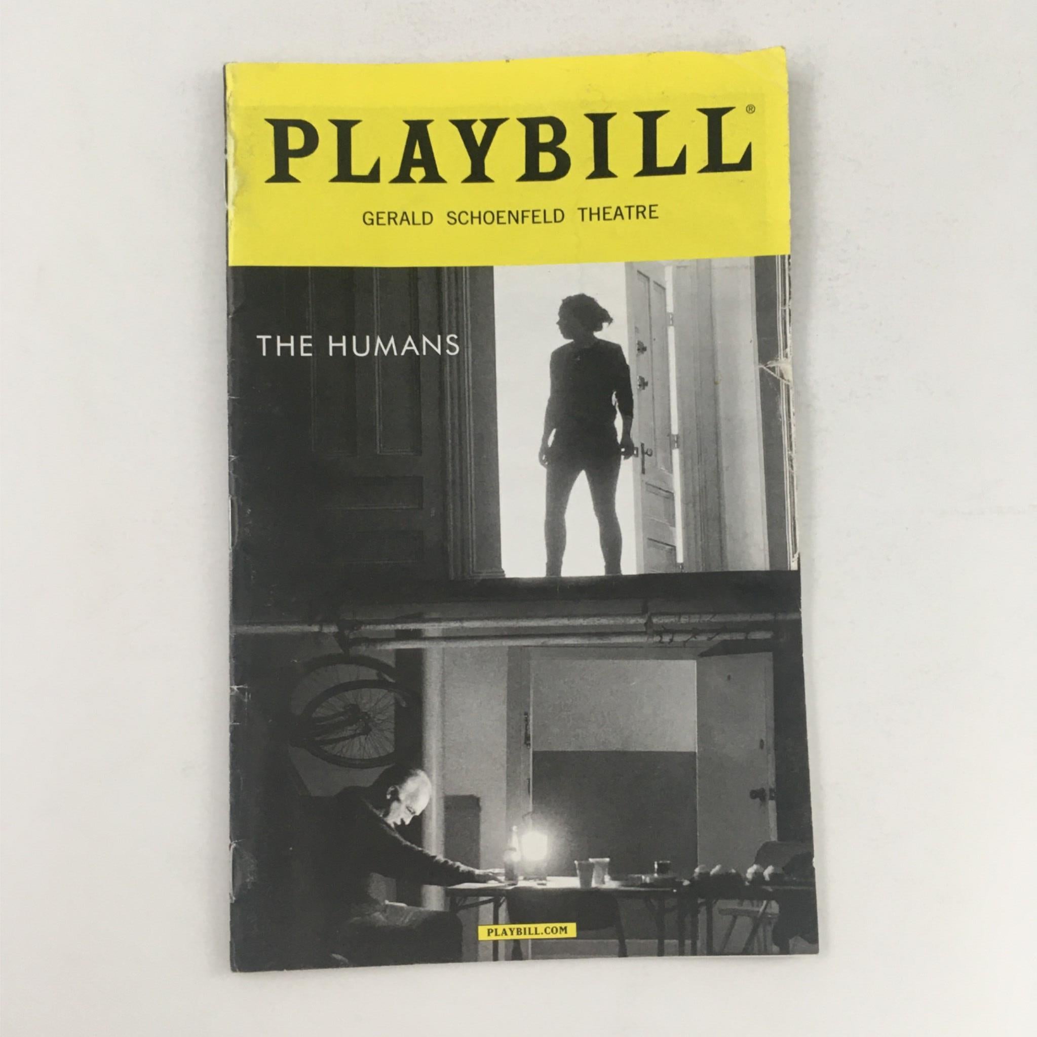 2016 Playbill The Humans by Joe Mantello, Stephen Karam at Gerald Schoenfeld