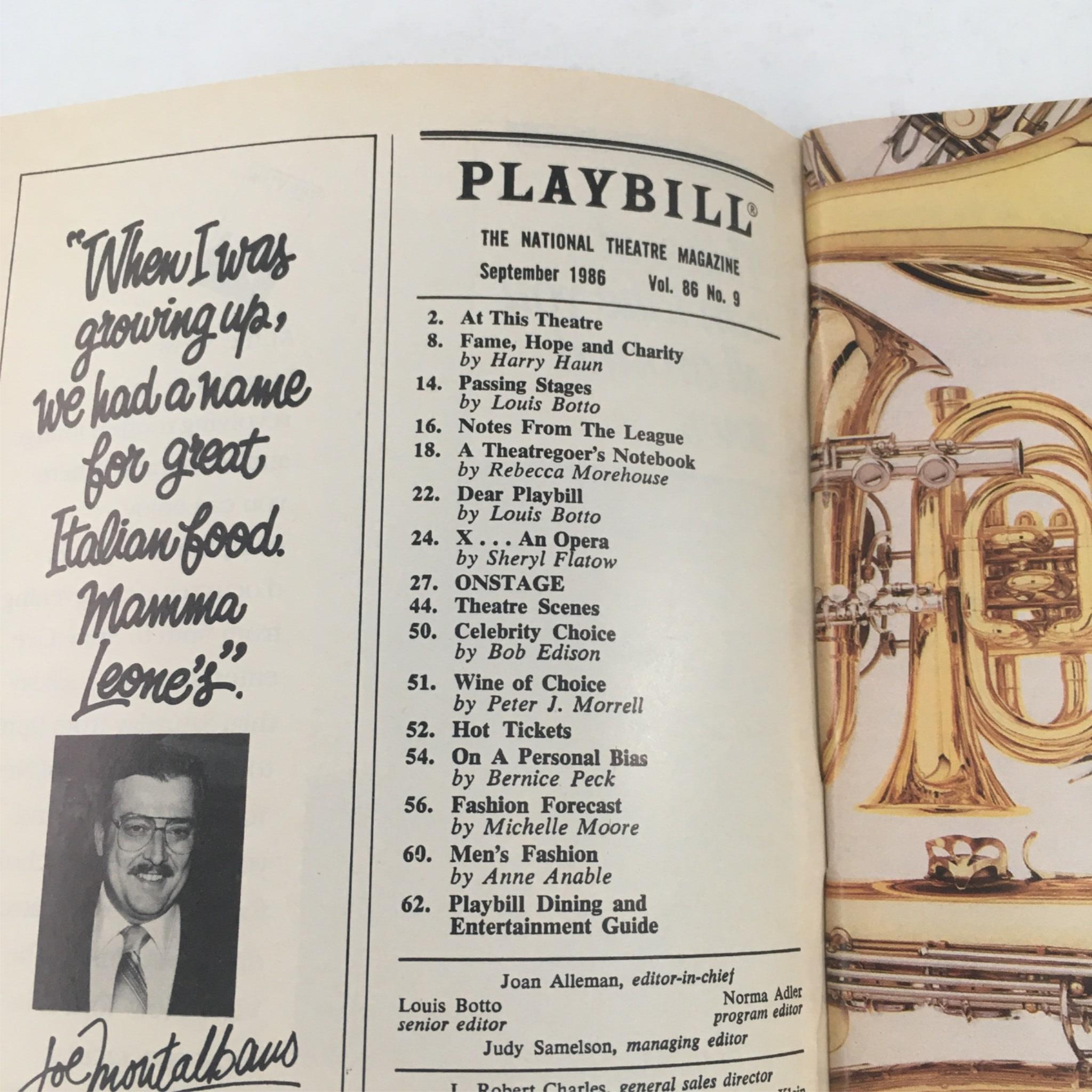 1986 Playbill I'm Not Rappaport by Herb Gardner, Daniel Sullivan, Booth Theatre