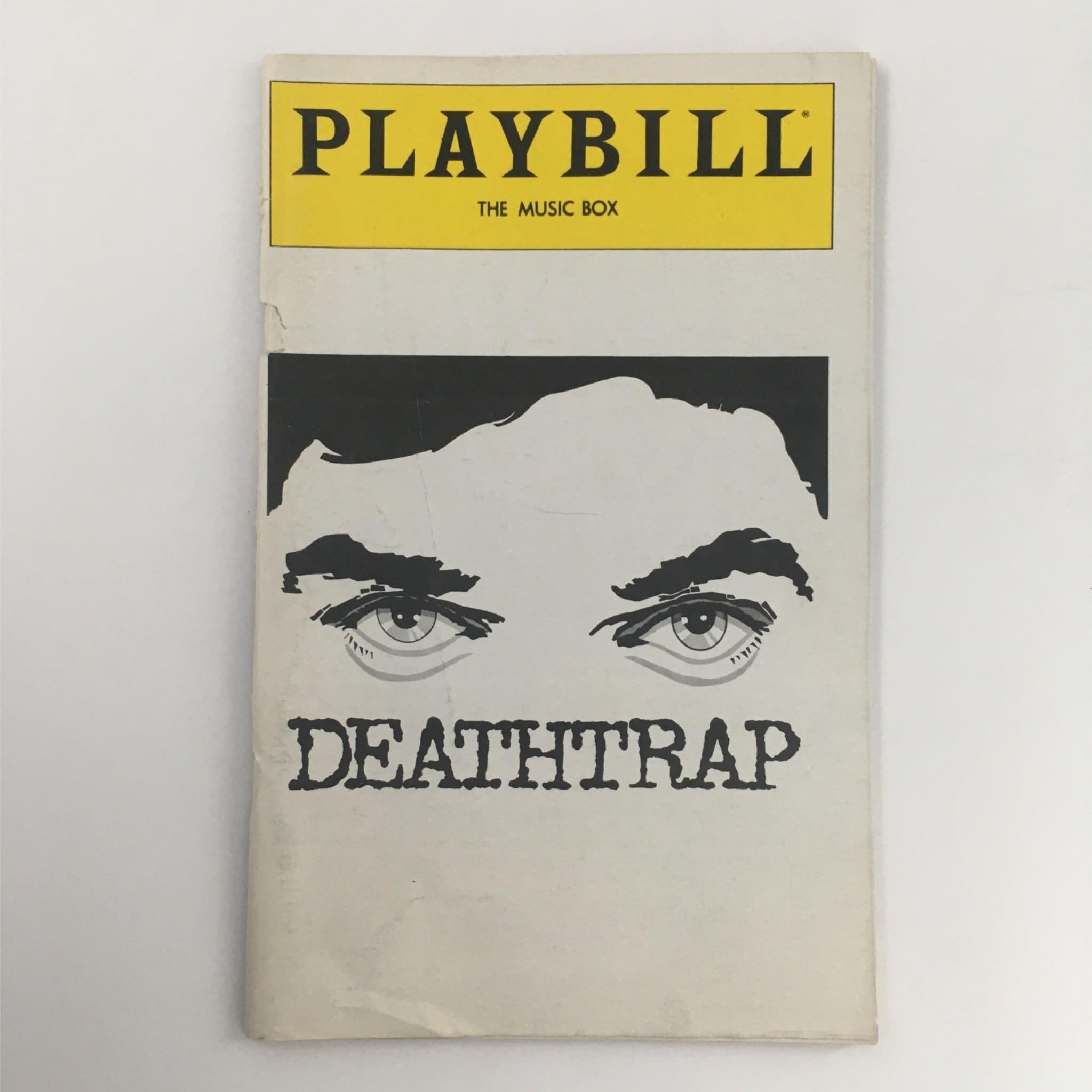 1979 Playbill Deathtrap by Ira Levin, Robert Moore at The Music Box