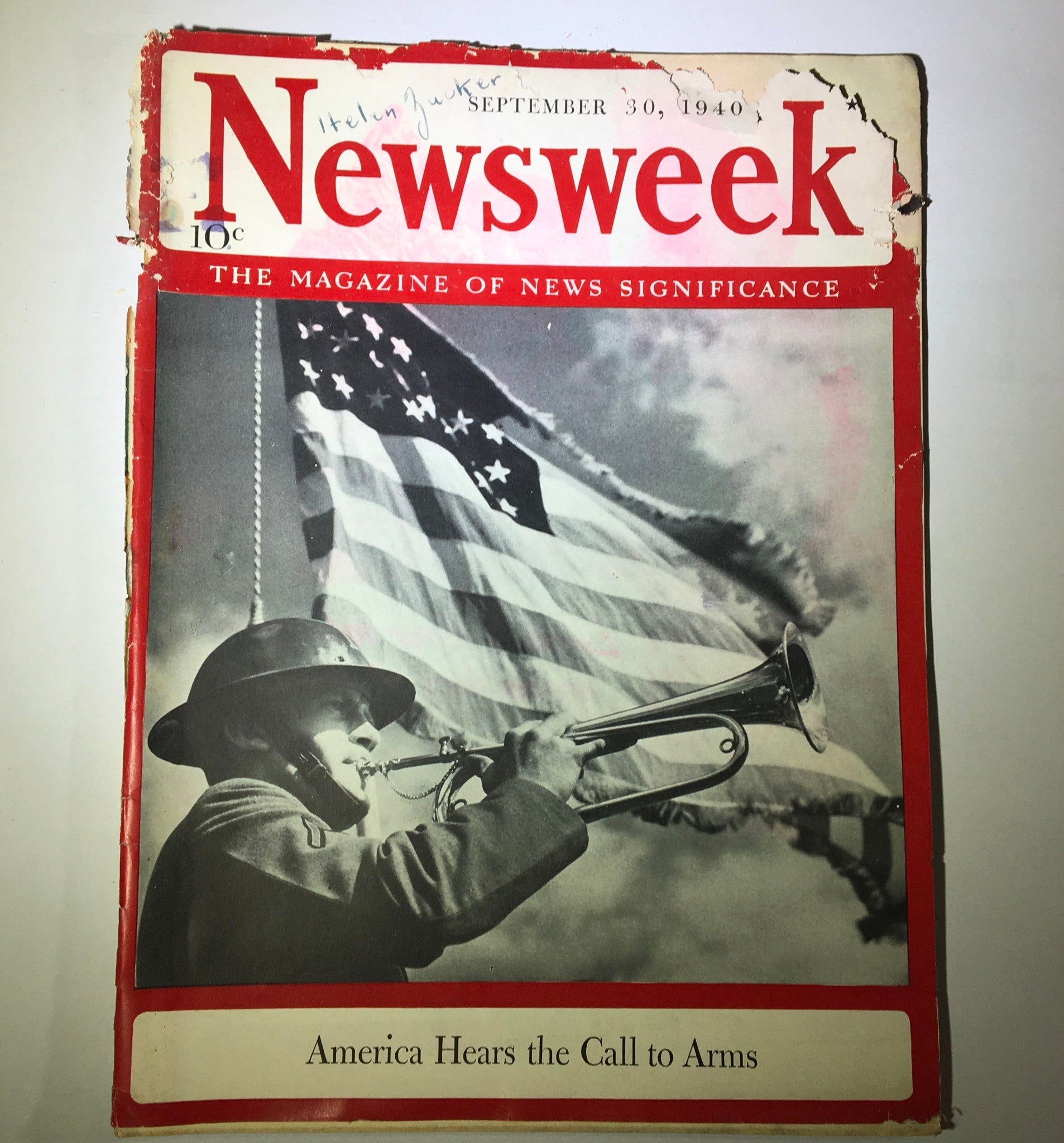 Newsweek Magazine September 30, 1940 America Hears the Calls to Arms