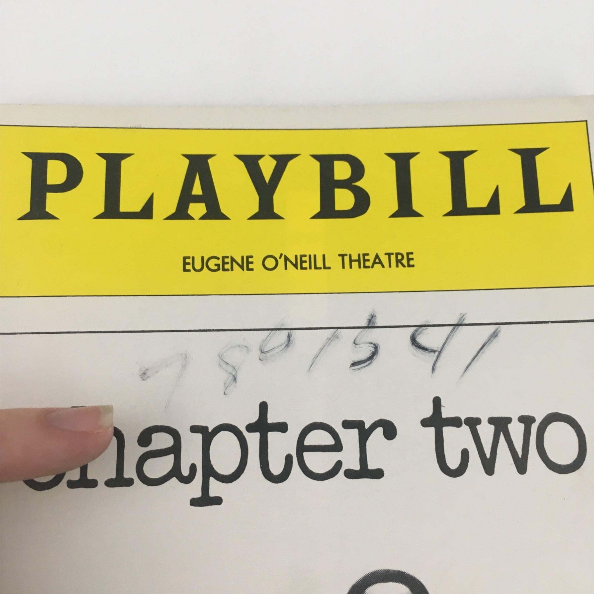 1979 Playbill Chapter Two by Emanuel Azenberg, Herbert Ross at Eugene O'Neill