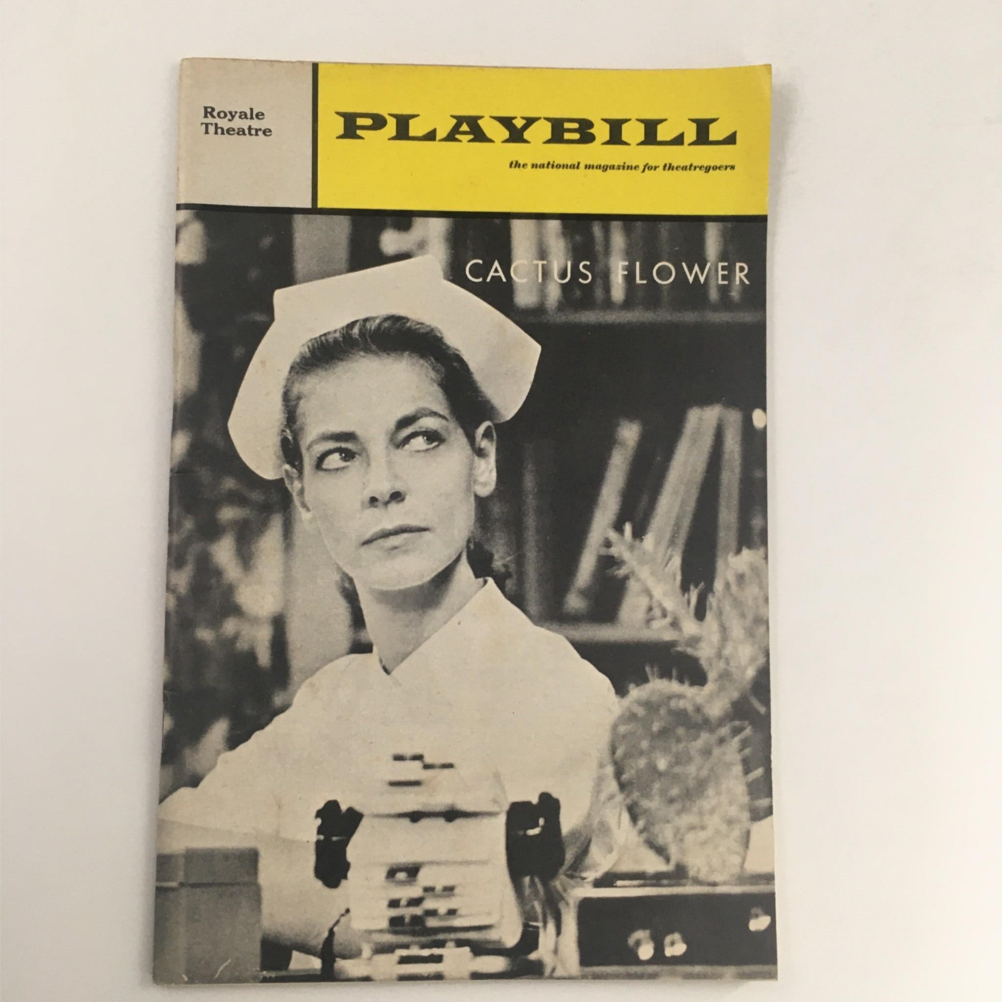 1966 Playbill Cactus Flower by David Merrick, Abe Burrows at Royale Theatre