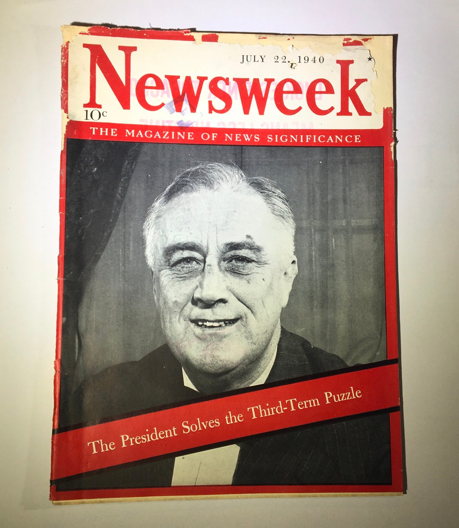 Newsweek Magazine July 22, 1940 The President Solves the Third-Term Puzzle