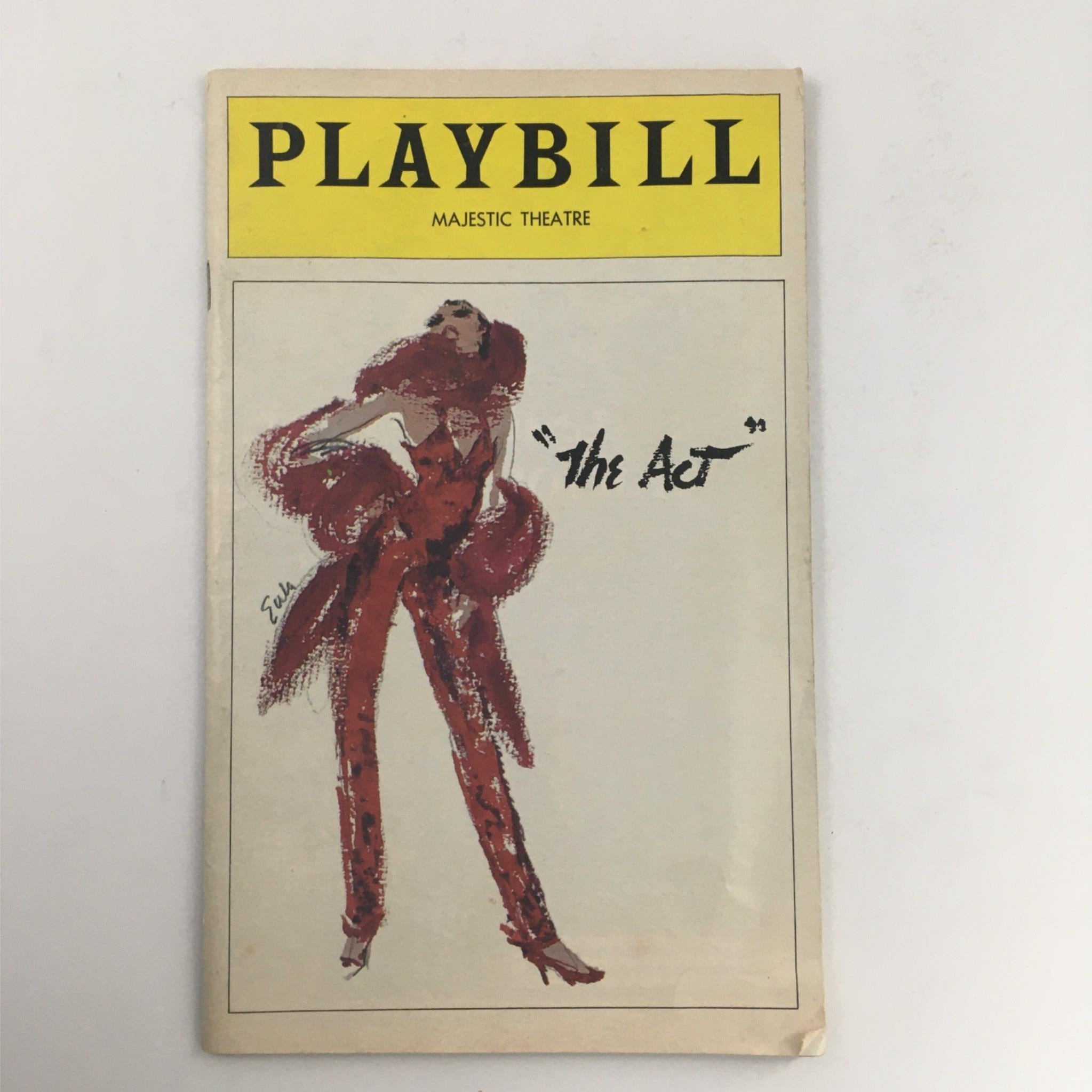 1977 Playbill The Act by Liza Minnelli, Martin Scorsese at Majestic Theatre