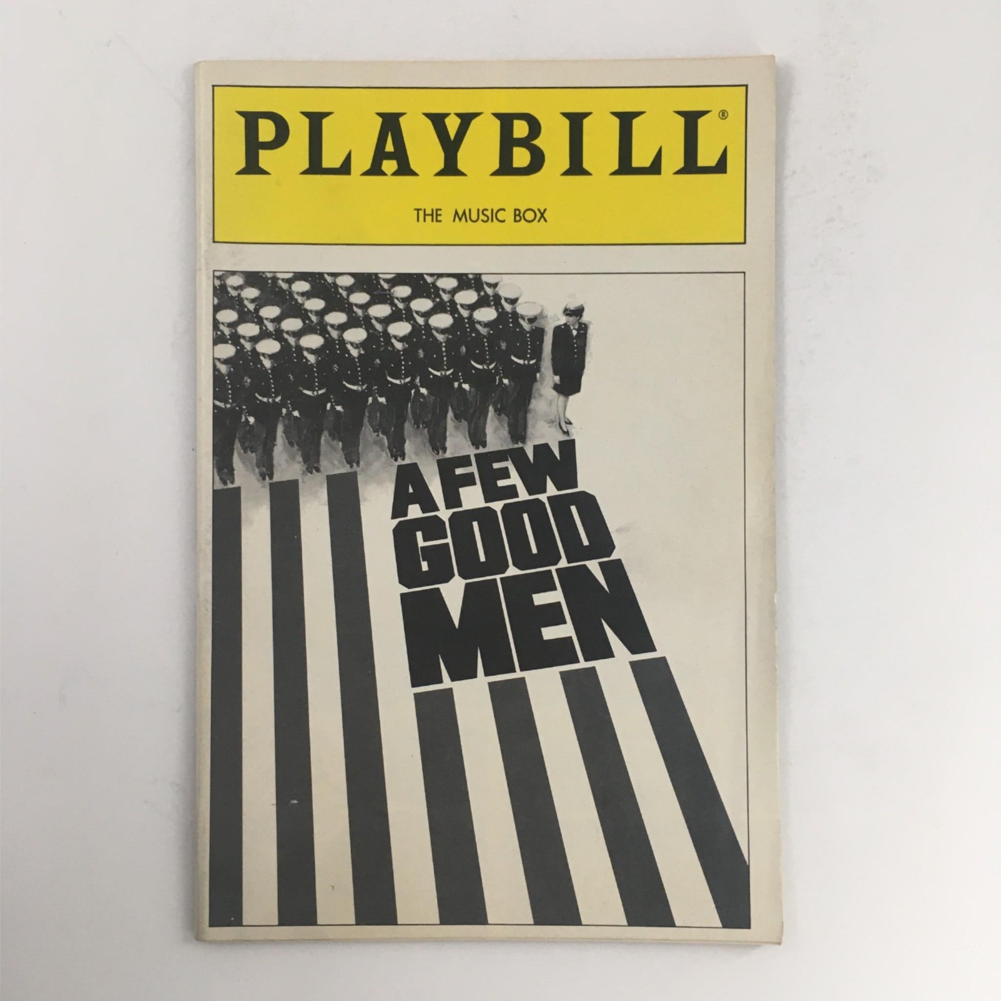 1990 Playbill A Few Good Men by Aaron Sorkin, Don Scardino at The Music Box