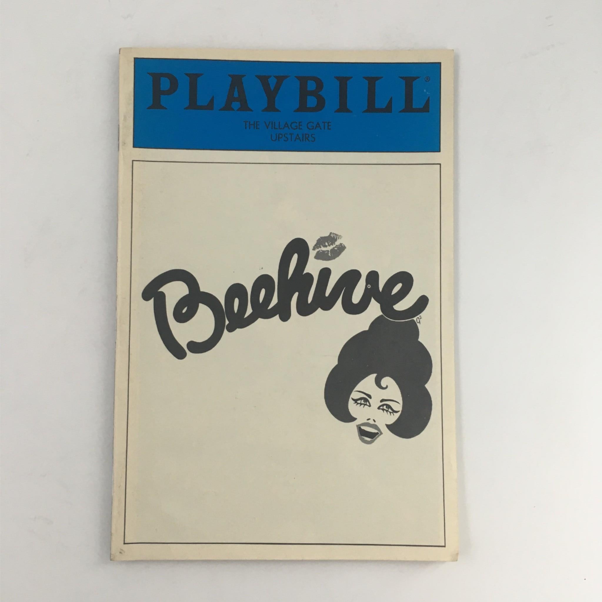 1986 Playbill Beehive by Charles Allen, Larry Gallagher at The Village Gate