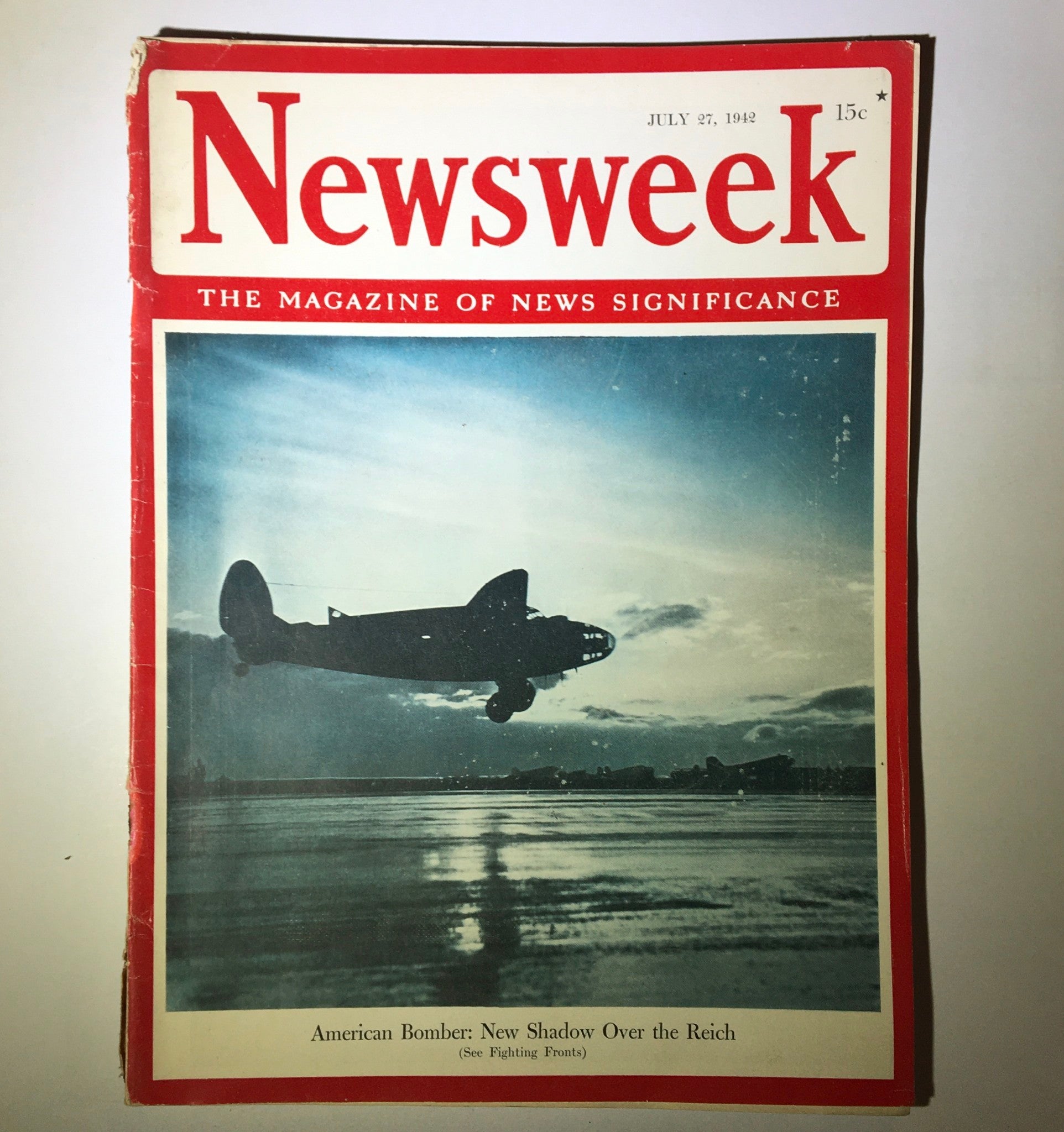 Newsweek Magazine July 27, 1942 American Bomber: New Shadow Over the Reich