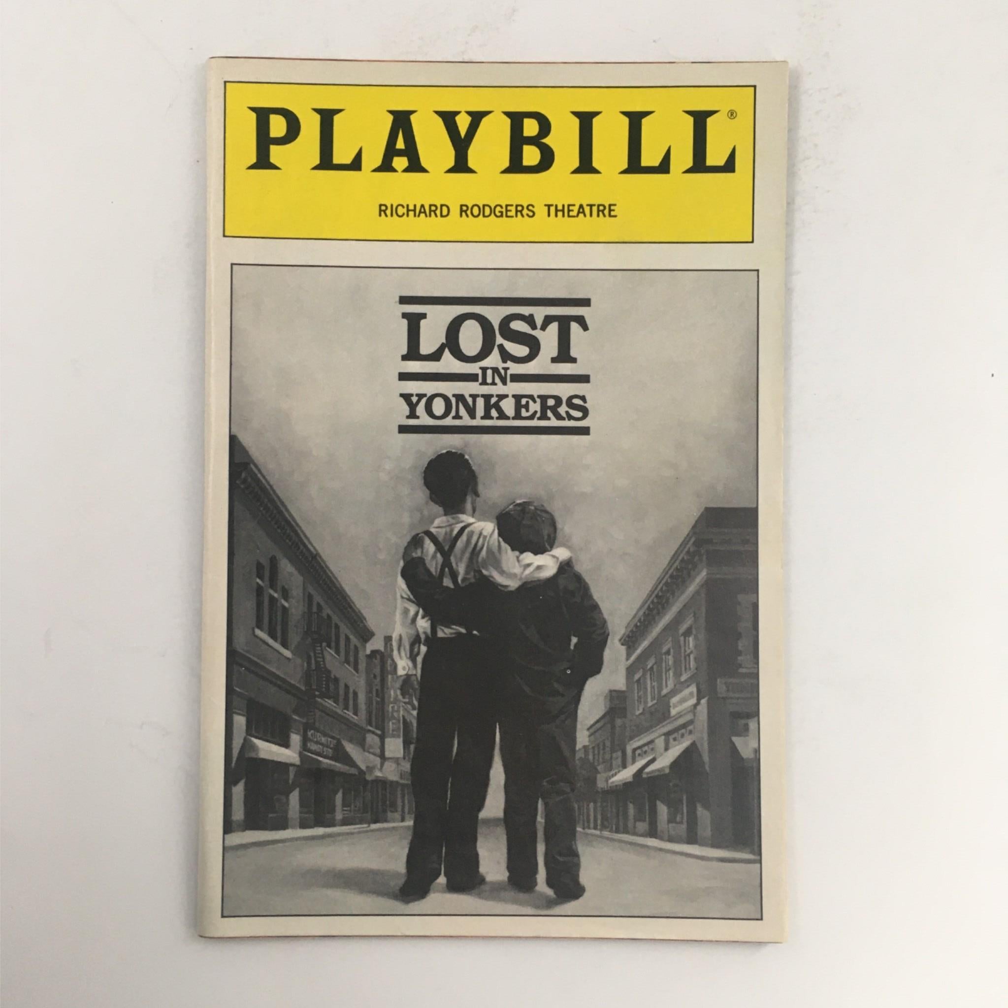 1991 Playbill Lost in Yonkers by Neil Simon, Kevin Spacey at Richard Rodgers